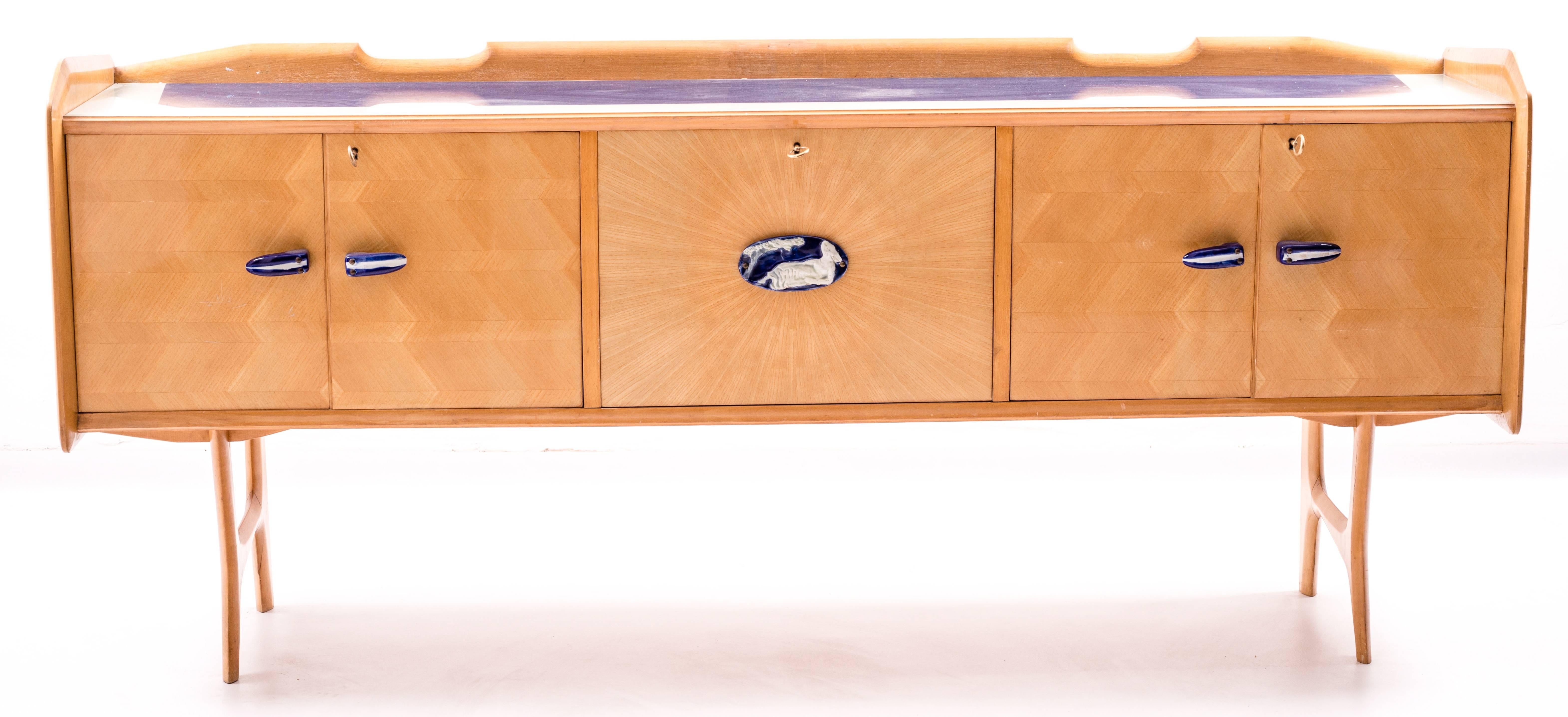 Amazing Sideboard in the Style of Ico Parisi, 1960s In Good Condition For Sale In Rome, IT