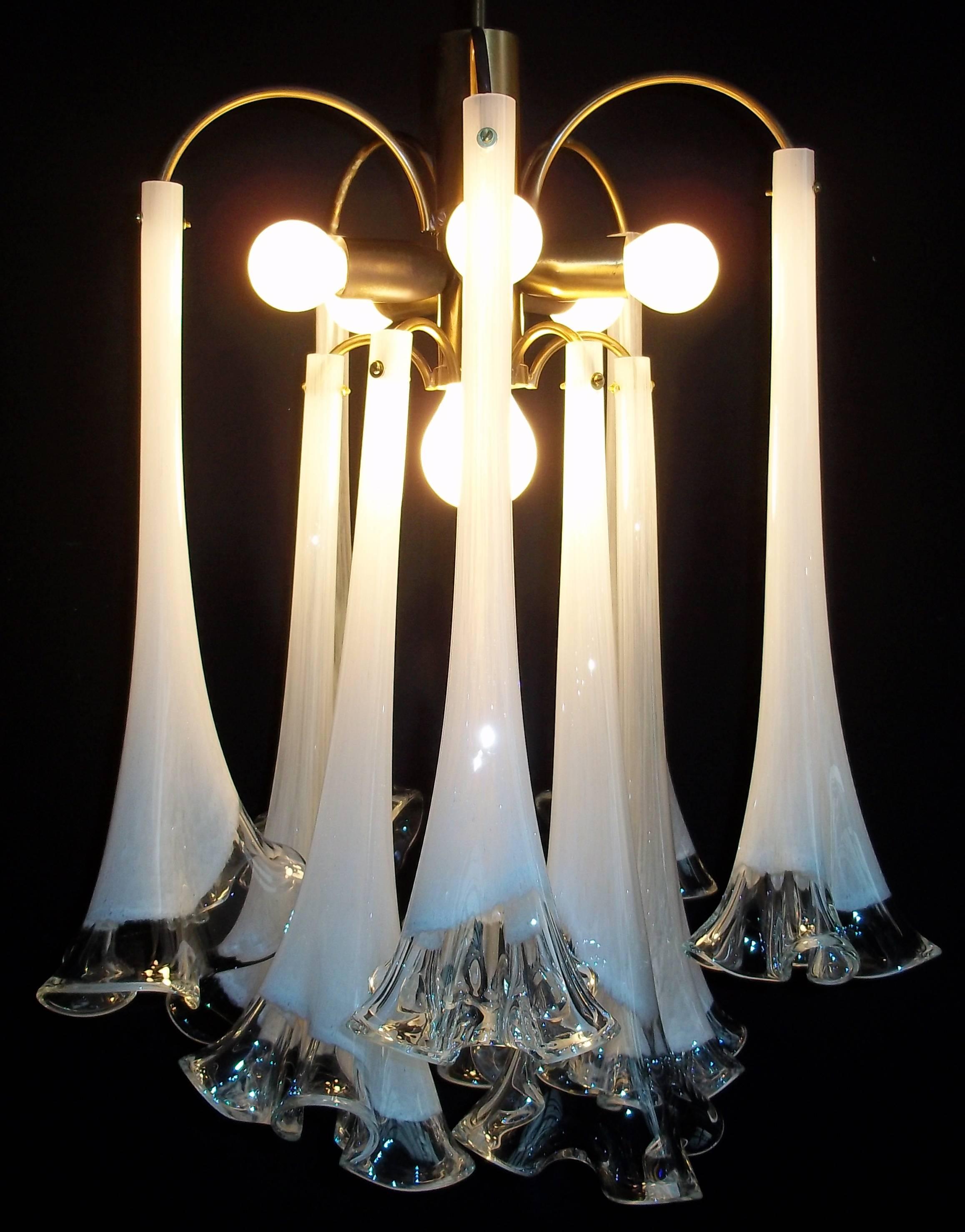 Murano Chandelier, 1970s In Excellent Condition For Sale In Rome, IT