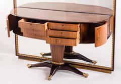 Beautiful Console with Mirror in the style of Paolo Buffa, 1950s