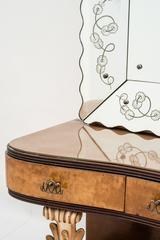Extraordinary Dressing Table and Mirror by Pier Luigi Colli, circa 1940