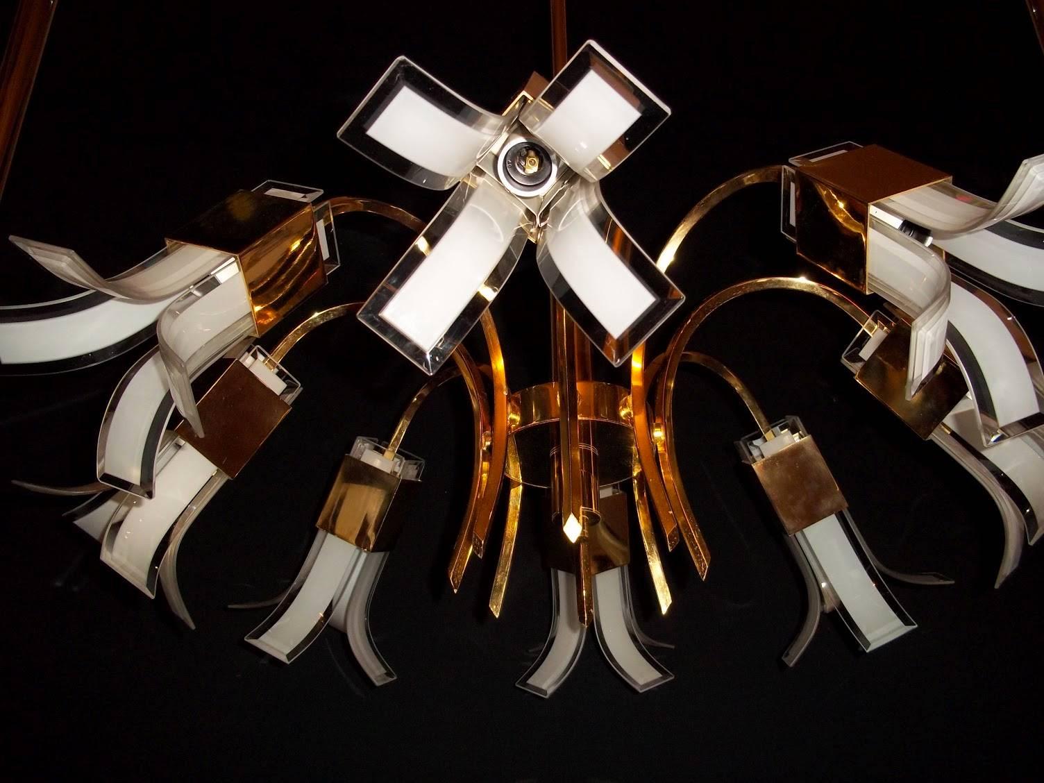 Murano Chandelier by Vistosi, 1970s In Excellent Condition For Sale In Rome, IT