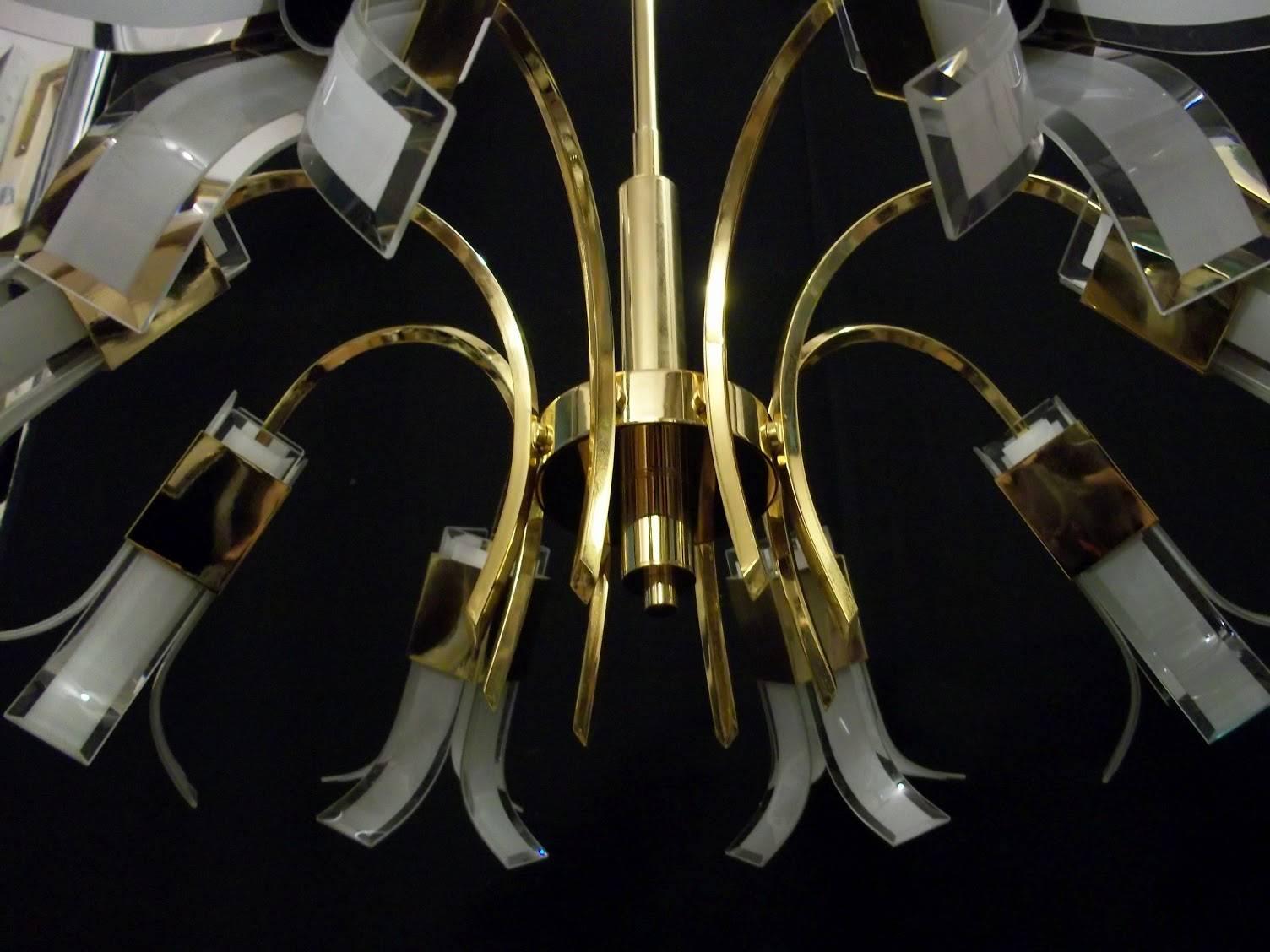 20th Century Murano Chandelier by Vistosi, 1970s For Sale