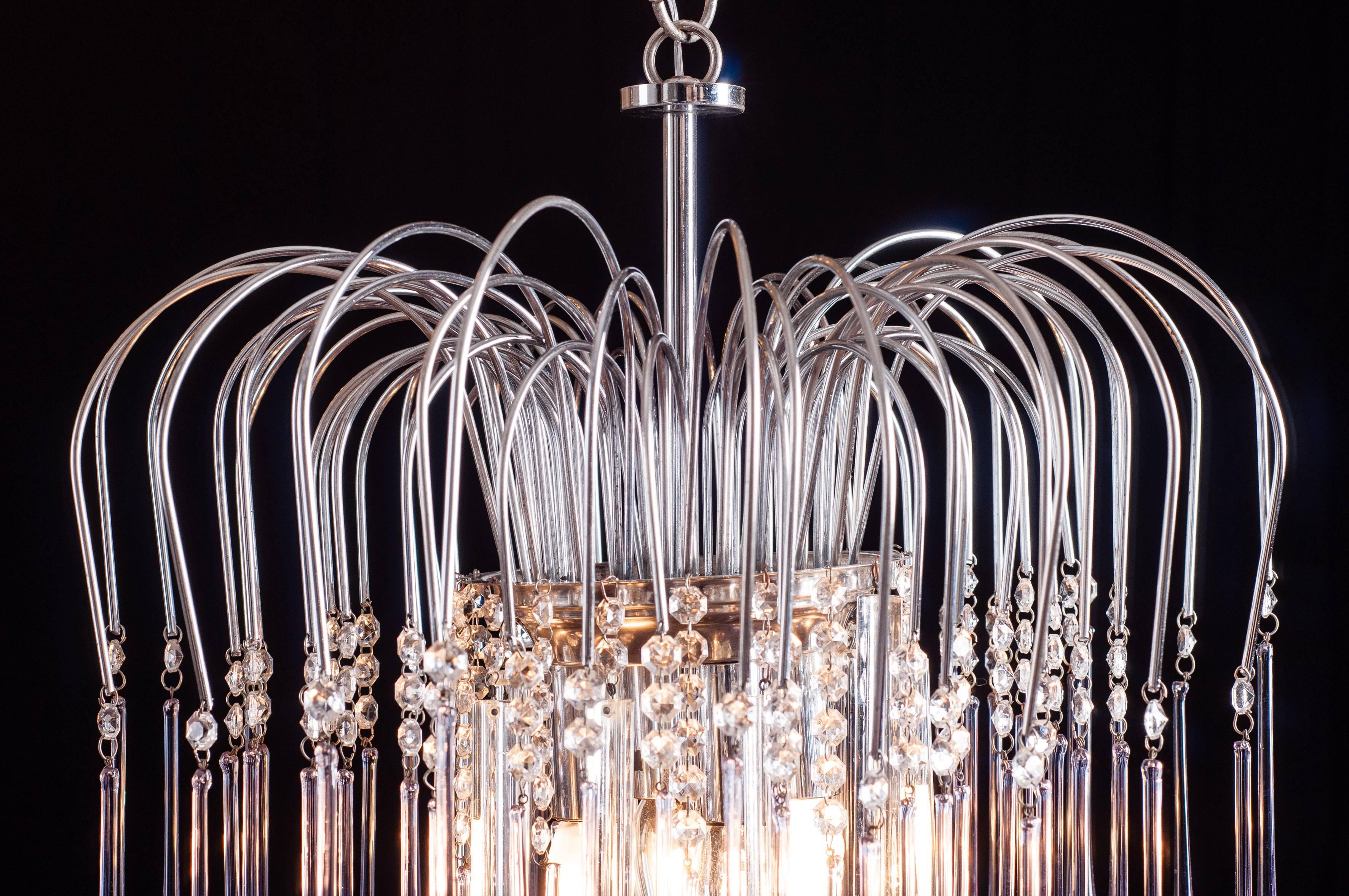Murano Chandelier by Venini, 1960s In Excellent Condition For Sale In Rome, IT