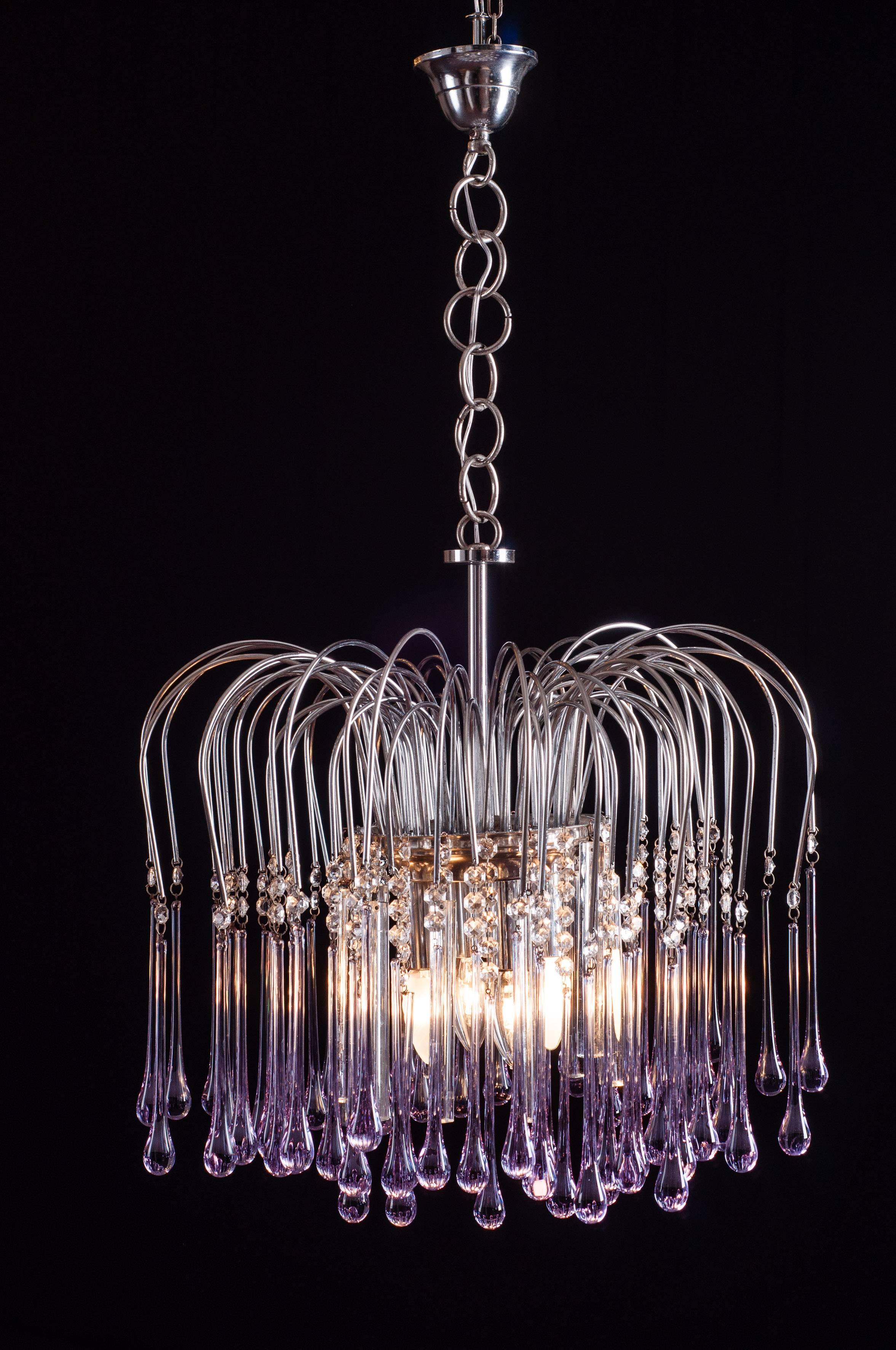 Murano Chandelier by Venini, 1960s For Sale 3