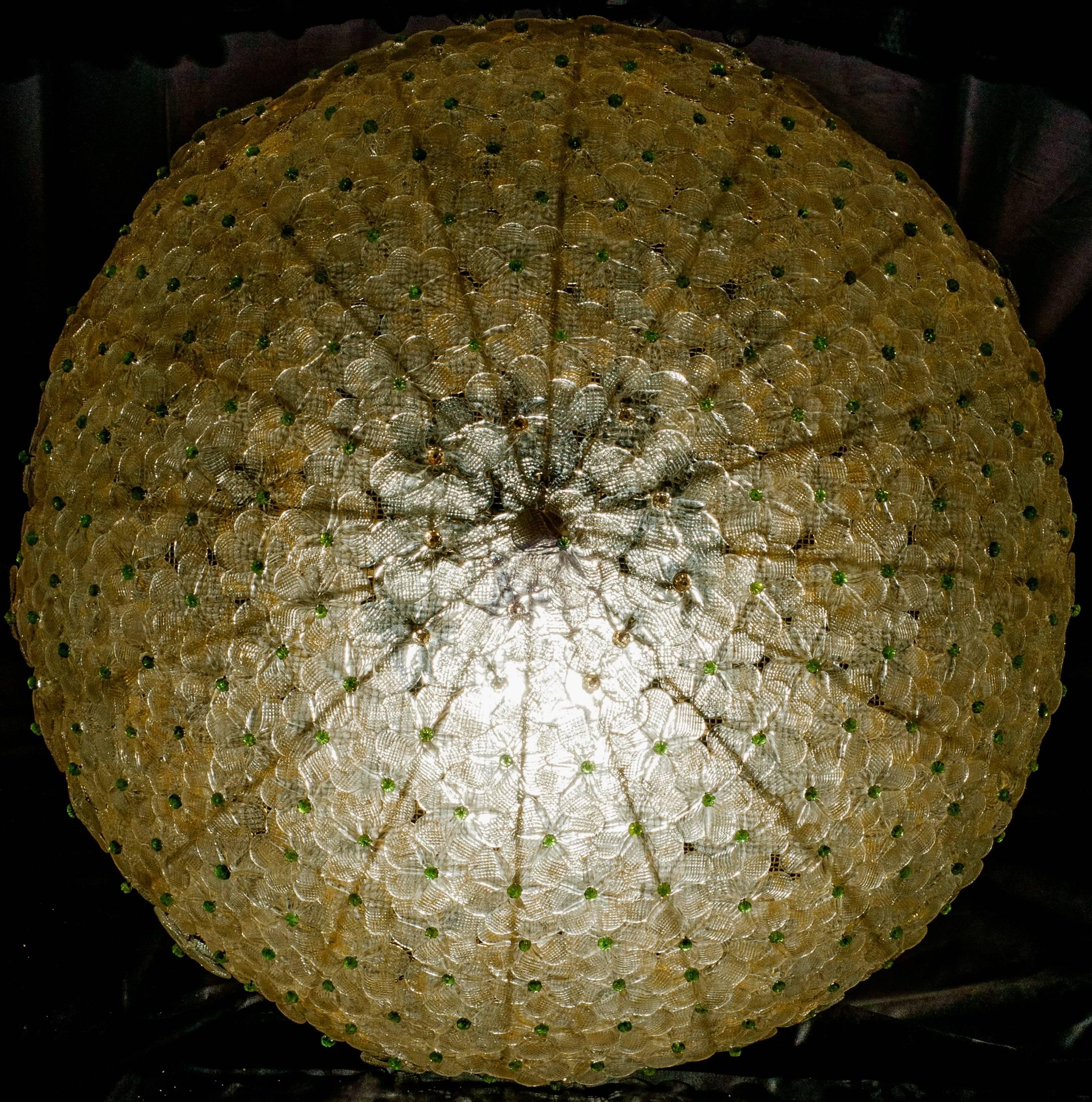 Extraordinary Chandelier by Barovier & Toso, 1950s In Good Condition In Rome, IT