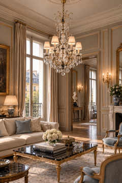 French Cut- Crystal  16 Light Chandelier, 19th Century