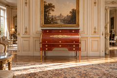 French Empire Mahogany Bureau à Cylindre Writing Table, circa 1810