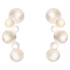 Apliques o candelabros de pared Galaxy Contemporary Italian Alabaster Marble Globe