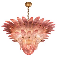 Fantastic Pink Murano Palmette Chandelier