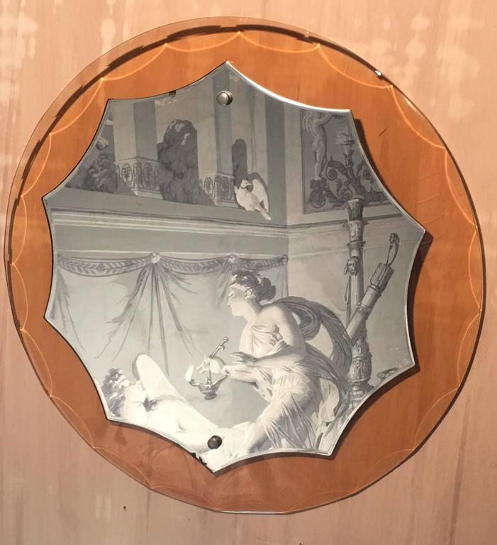 Mid-century Mirror Attributed to Max Ingrand for Fontana Arte, 1960s at