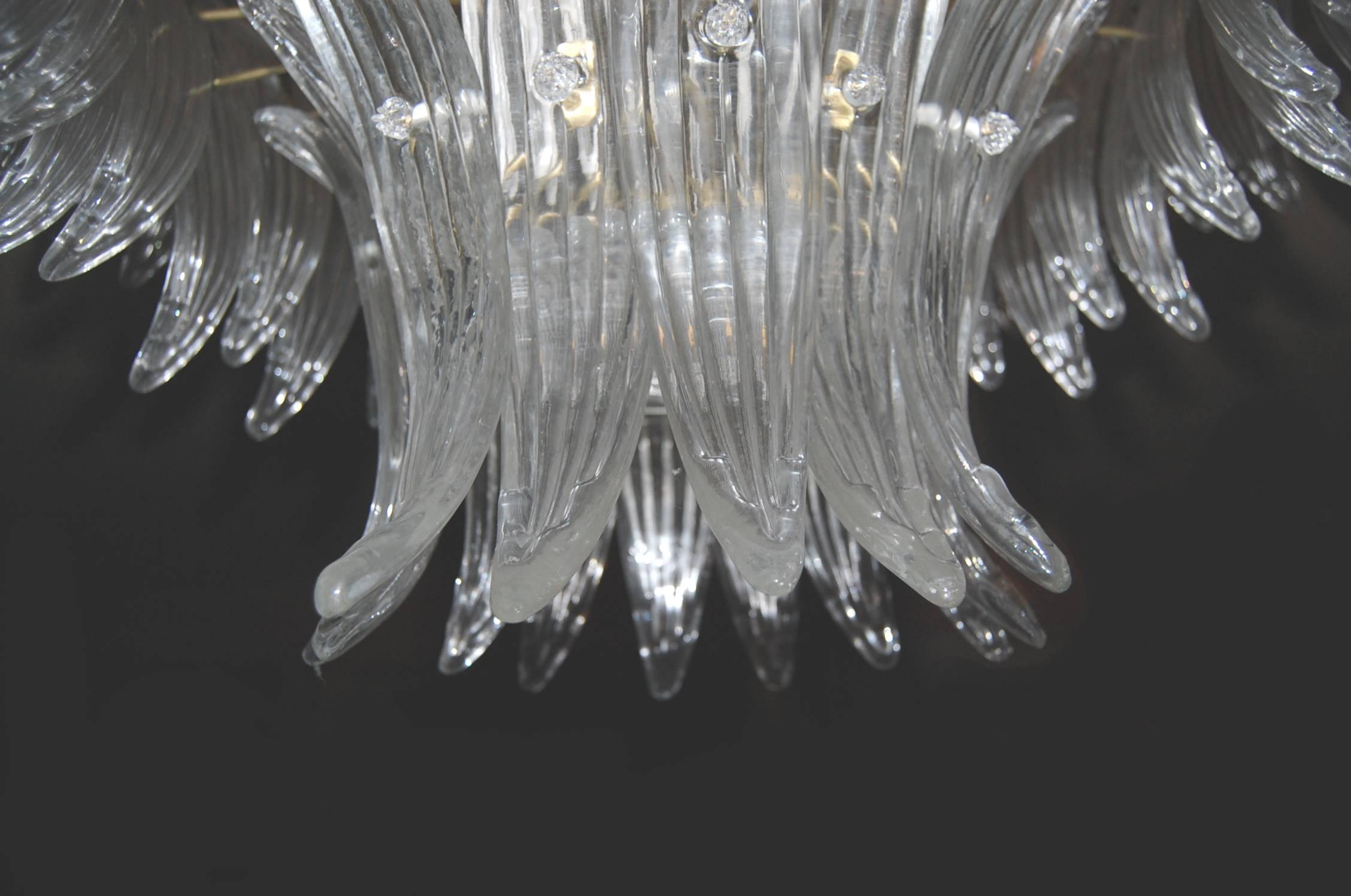 Spectacular Palmette Chandelier by Barovier & Toso, 1960s 1