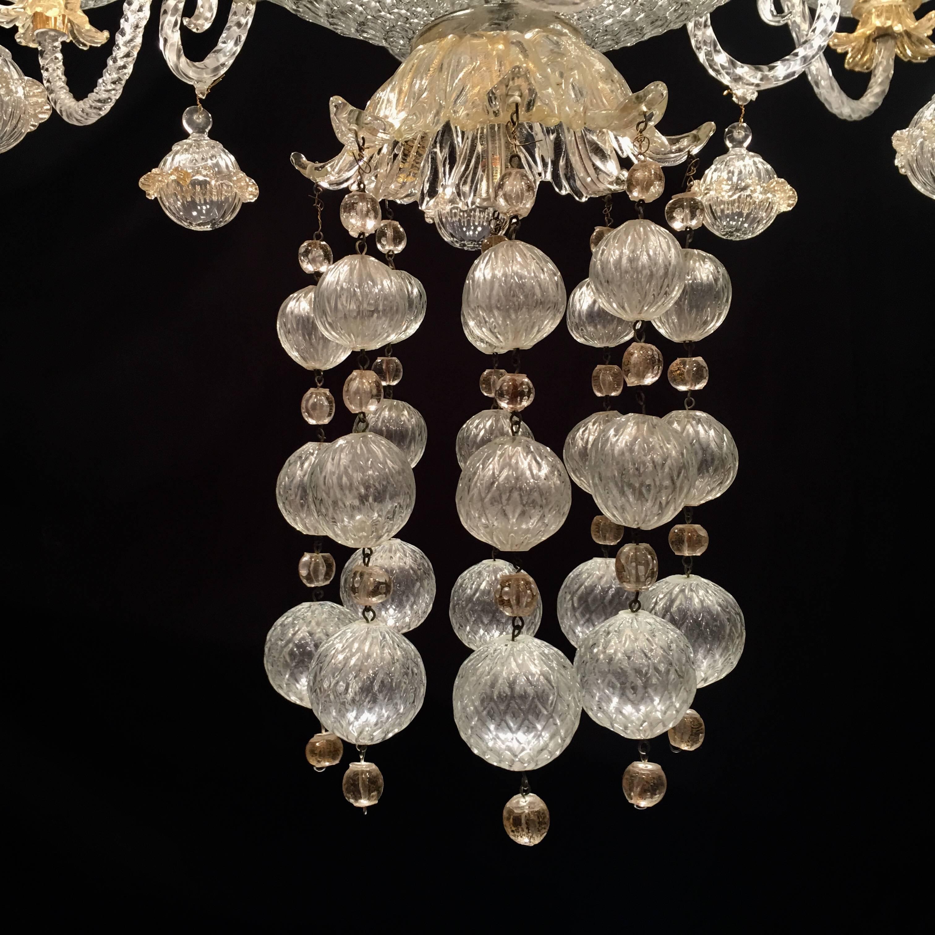 Overwhelming Murano Chandelier by Barovier & Toso, 1960s 4