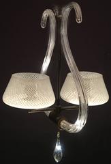 Fascinating Chandelier Murano "Reticello", 1940s