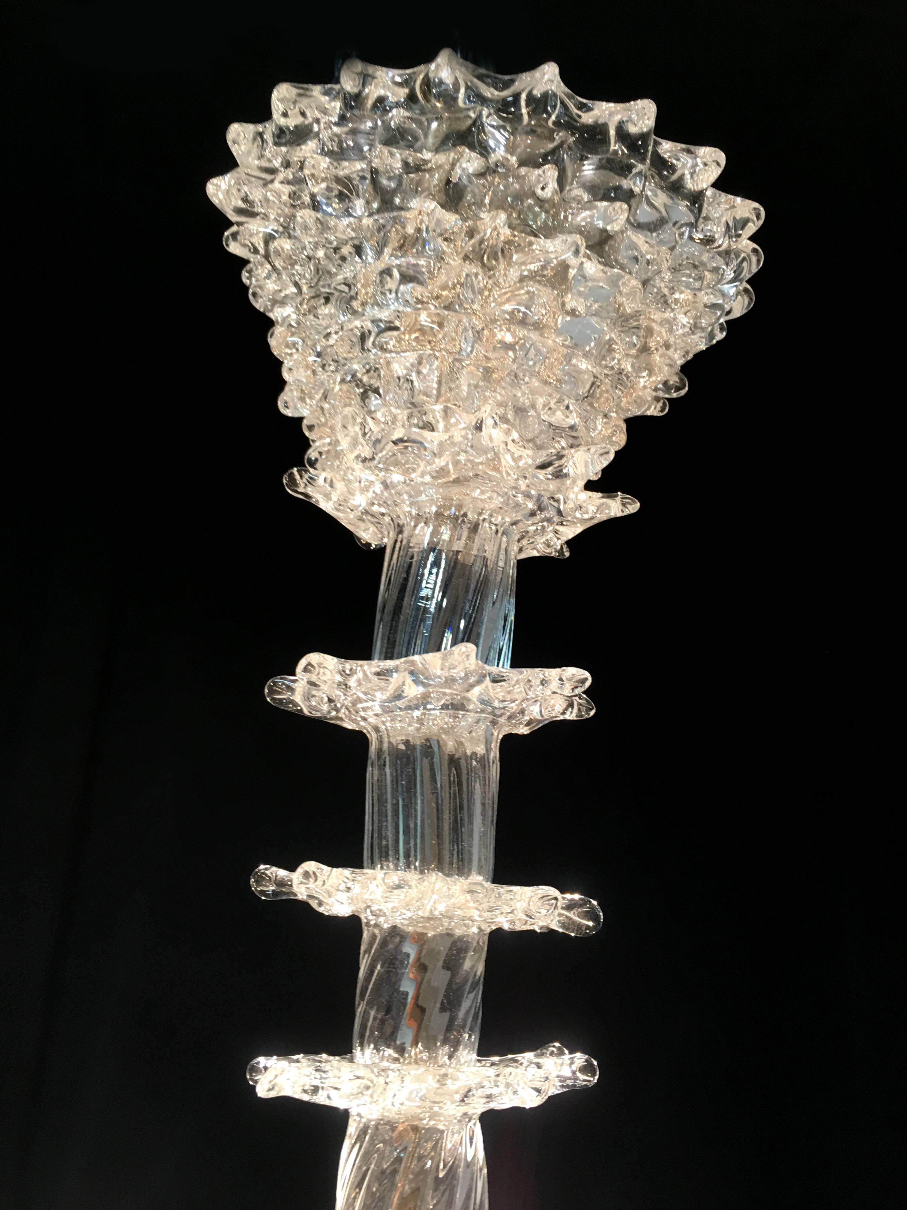 Extraordinary Murano Chandelier in the style Barovier & Toso , 1980s 1