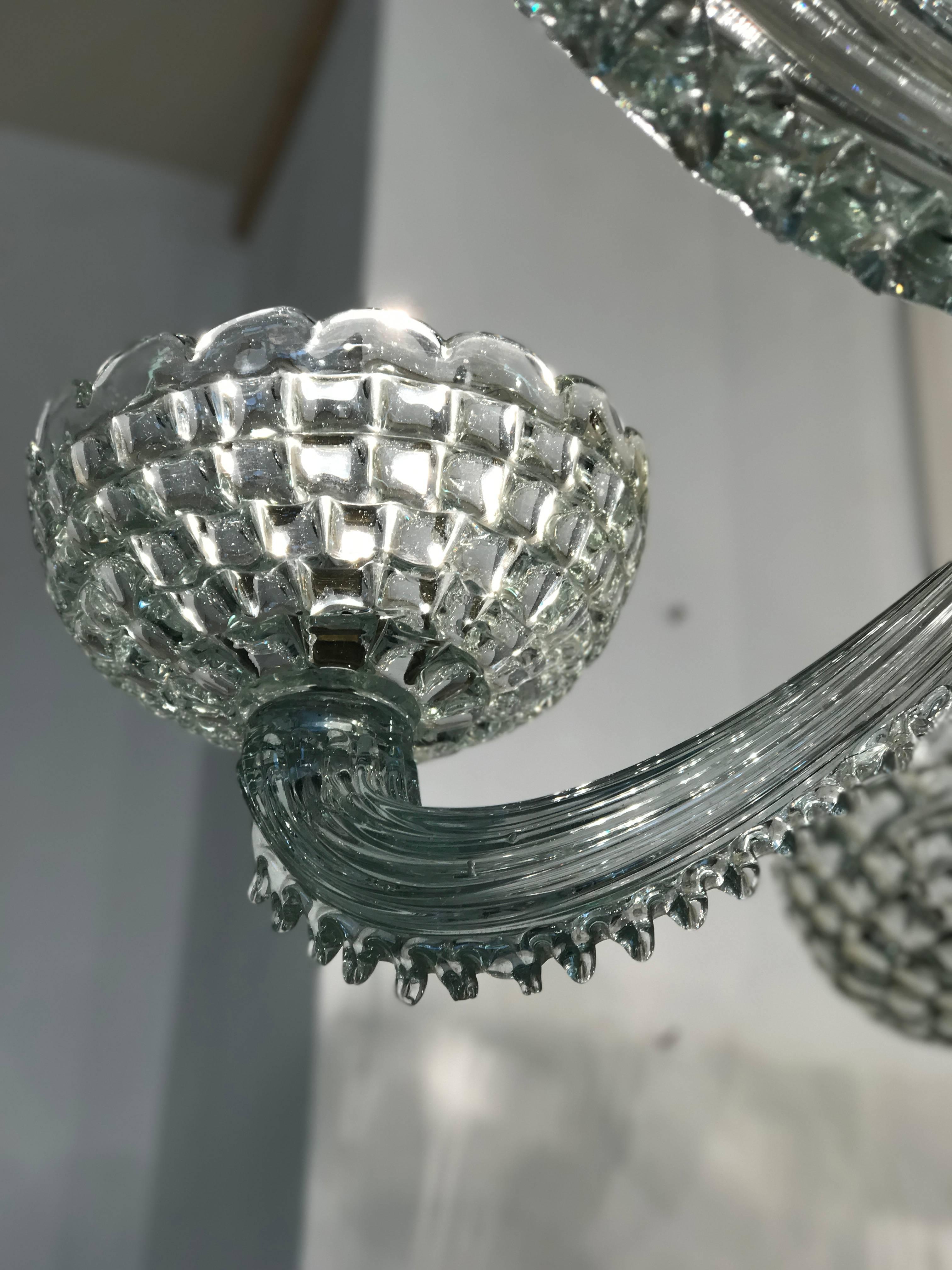 Murano Chandelier by Barovier and Toso, Italy, 1940 In Excellent Condition In Rome, IT