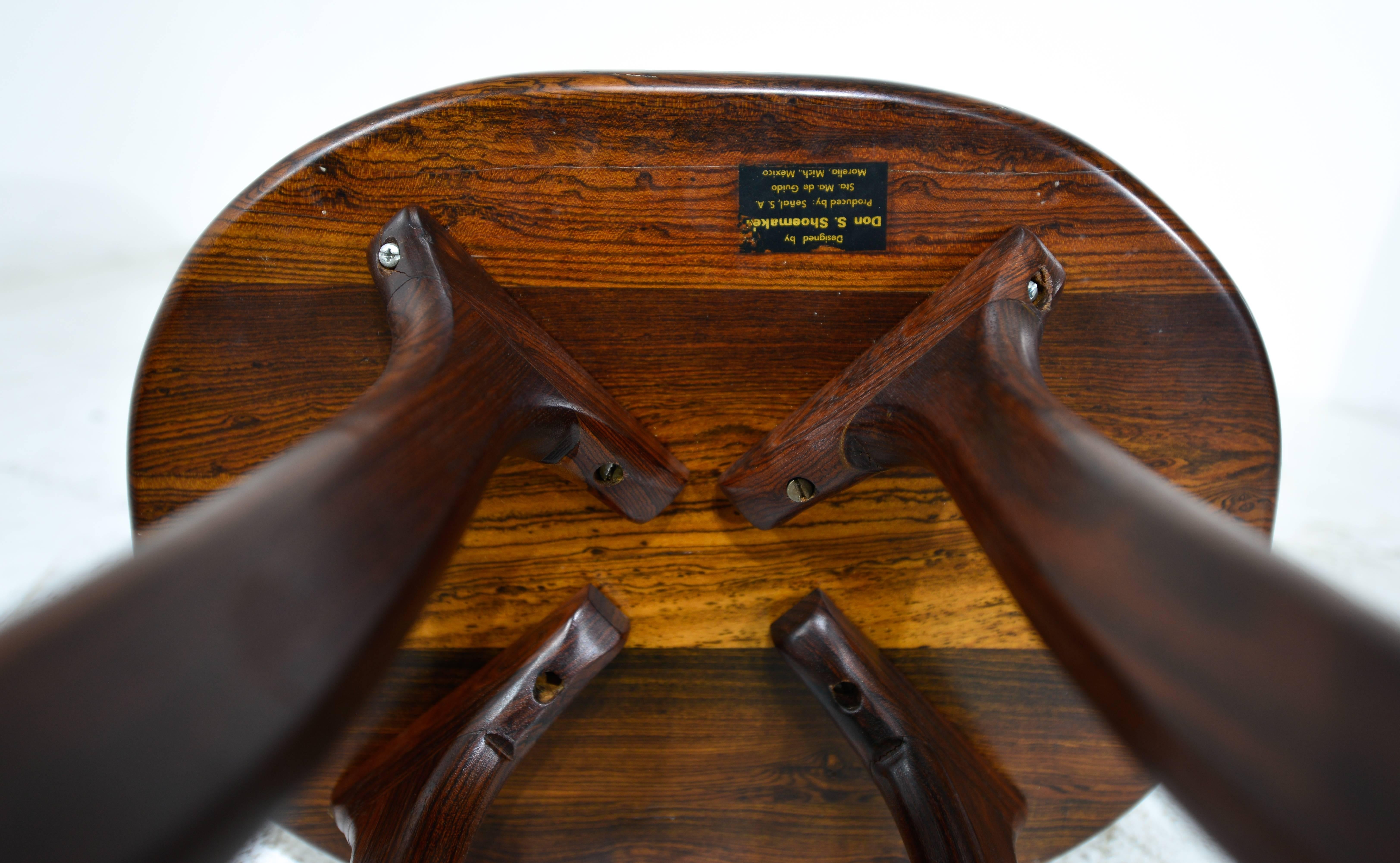 Don Shoemaker Set of Three Bar Stools In Good Condition In Mexico, D.F.