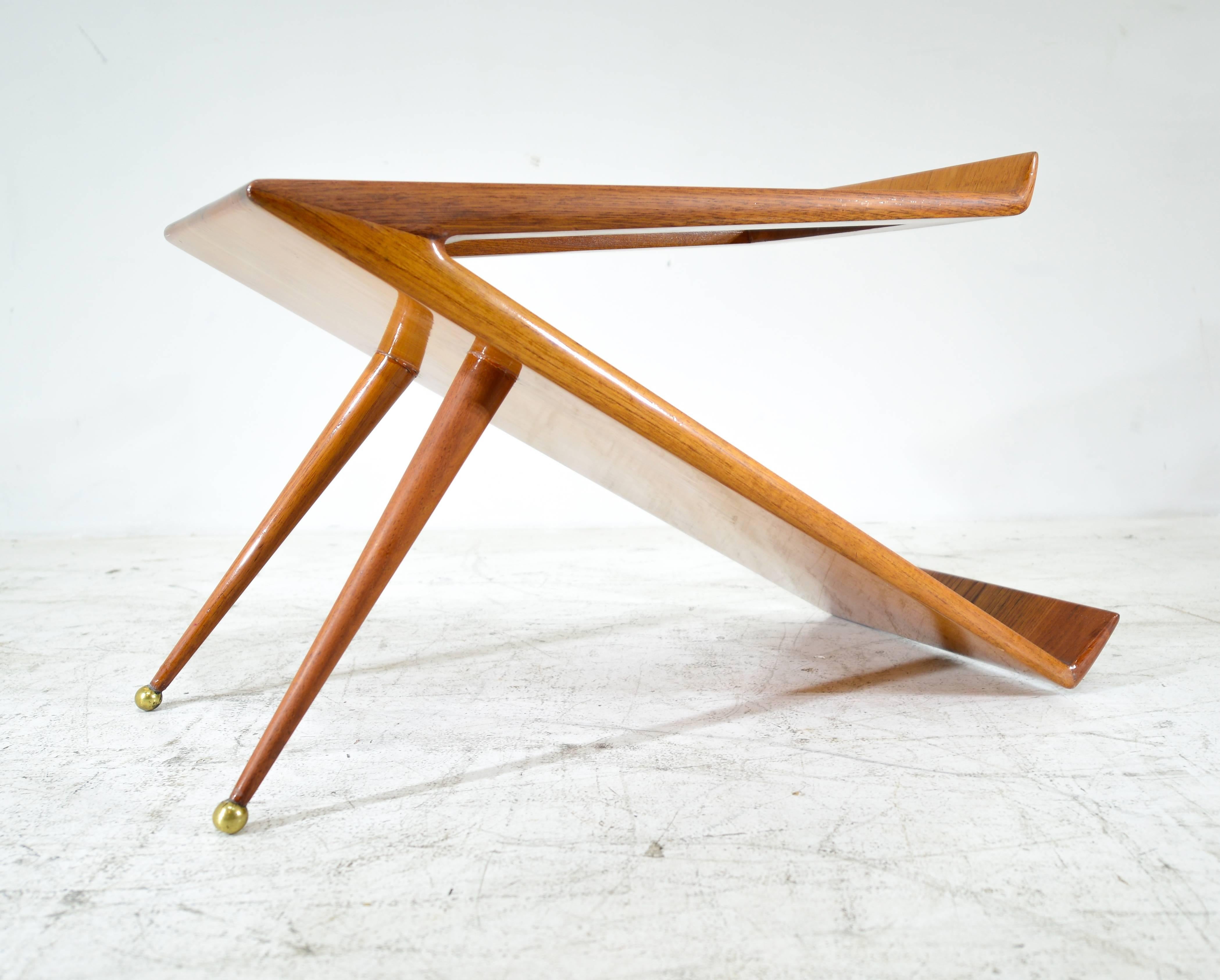 Mahogany magazine table.