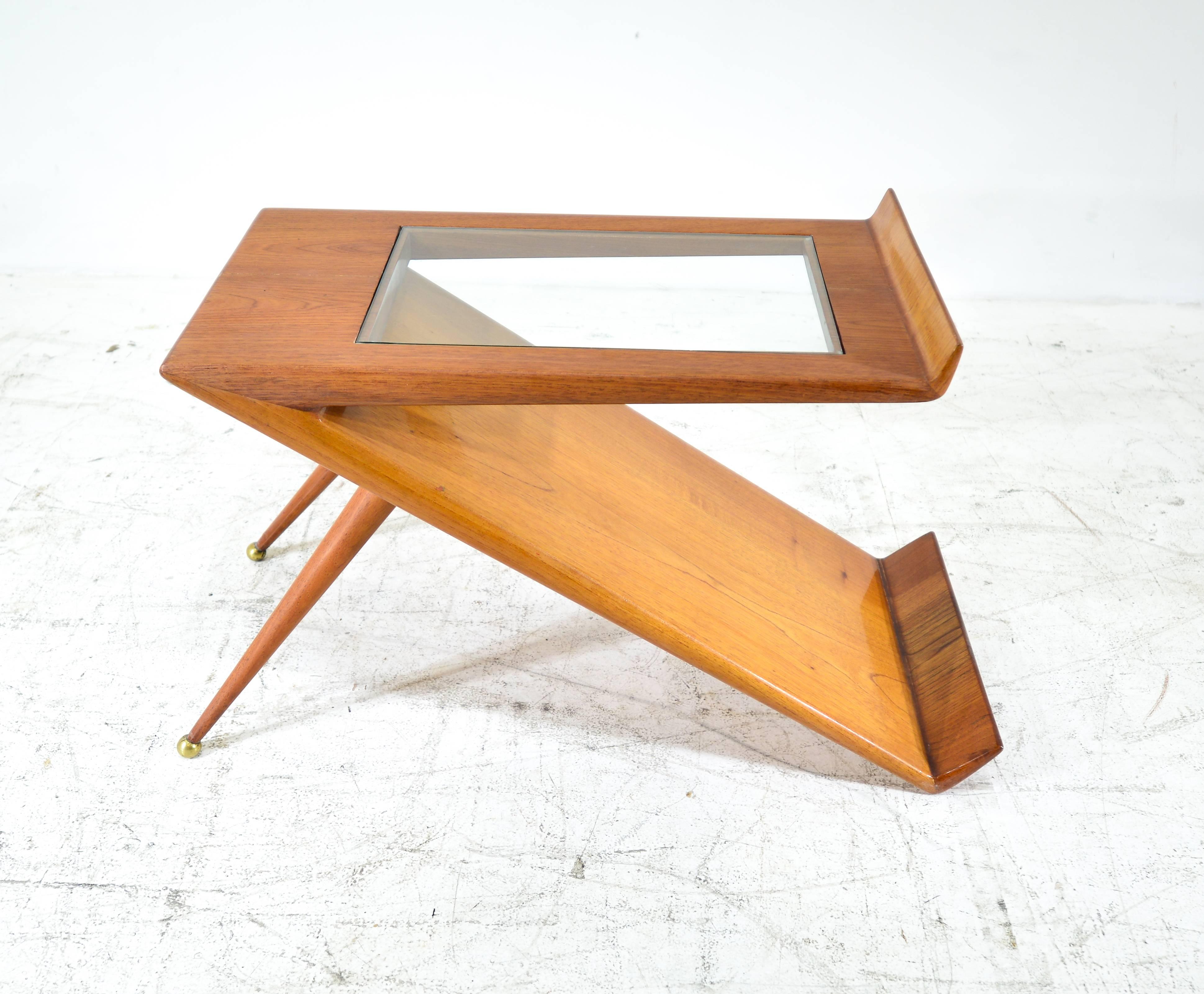 Mid-Century Modern Mahogany Magazine Table