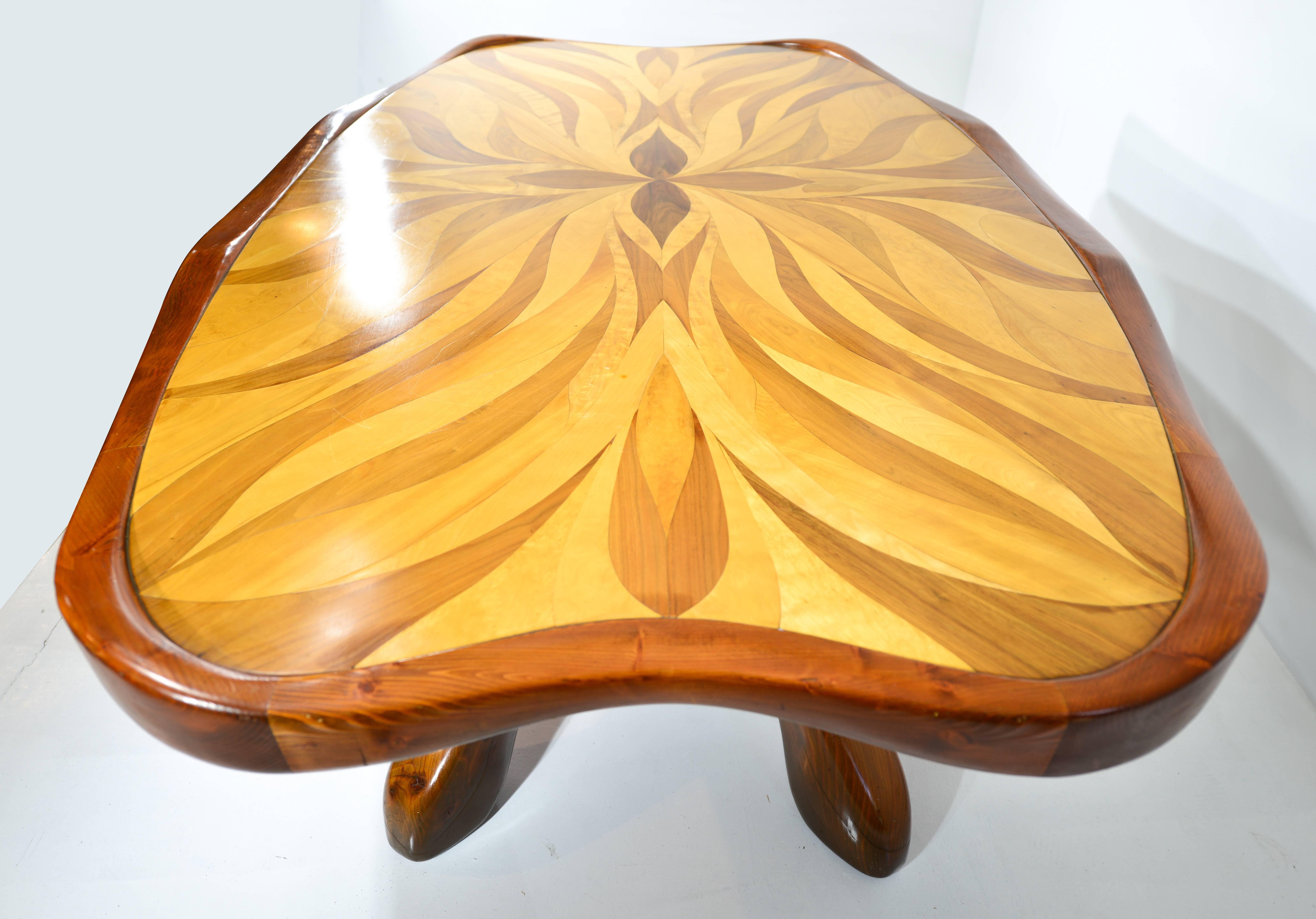 Marquetry Dining Table For Sale 3