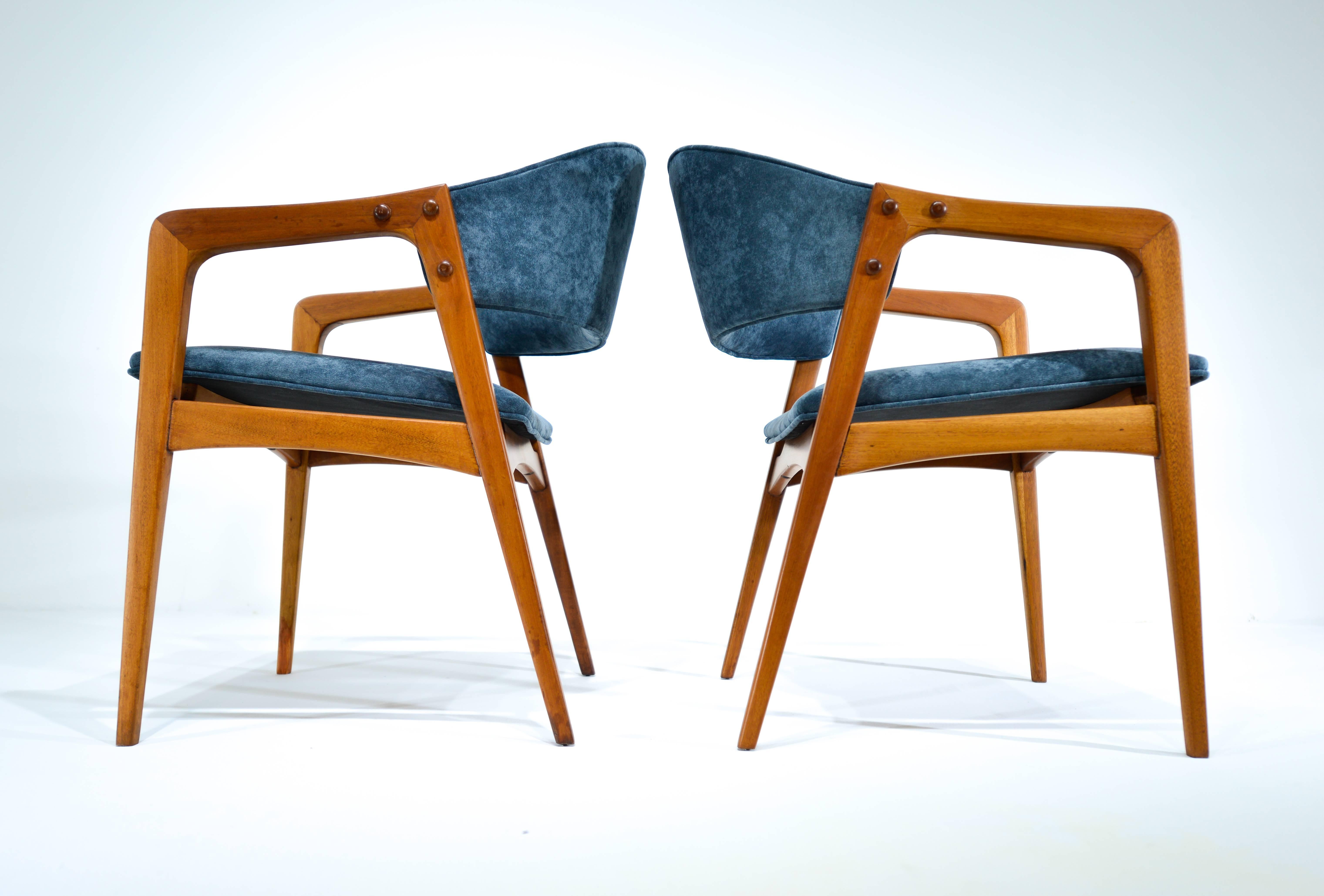 Mid-20th Century Pair of Armchairs