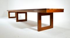Mahogany 1950s Bench