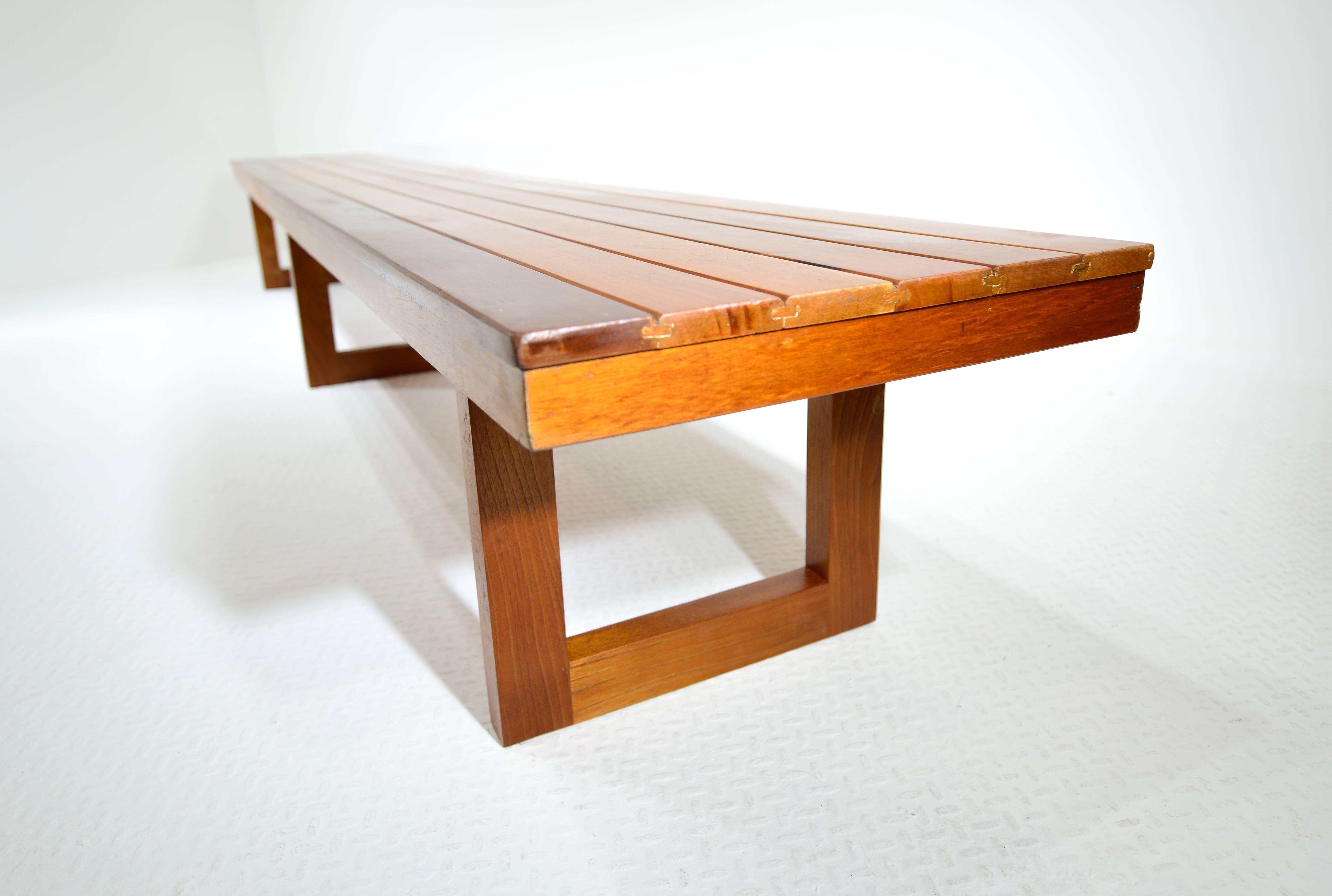 Mahogany 1950s Bench For Sale 1