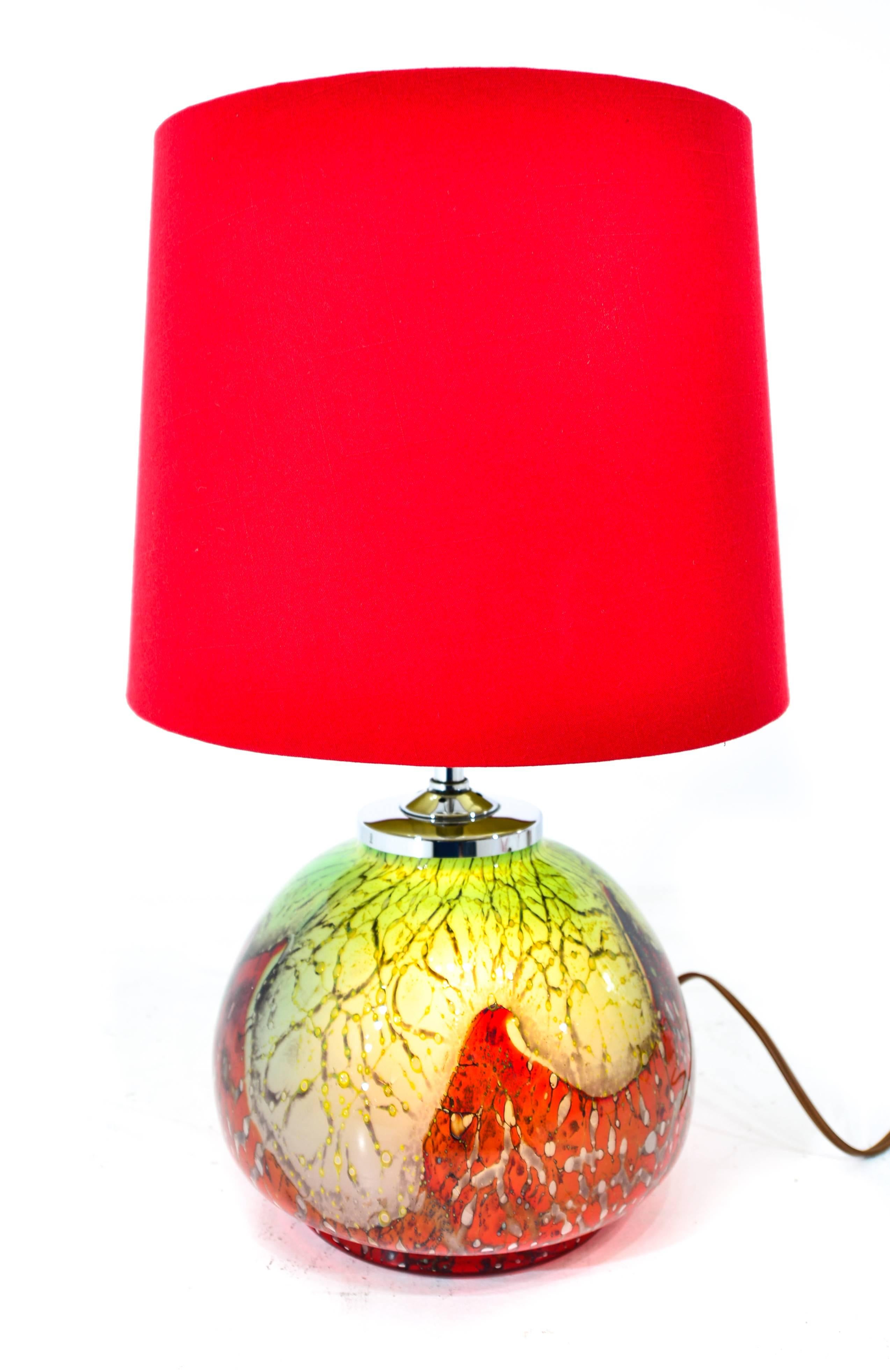 Colorful Murano Table Lamp For Sale 2