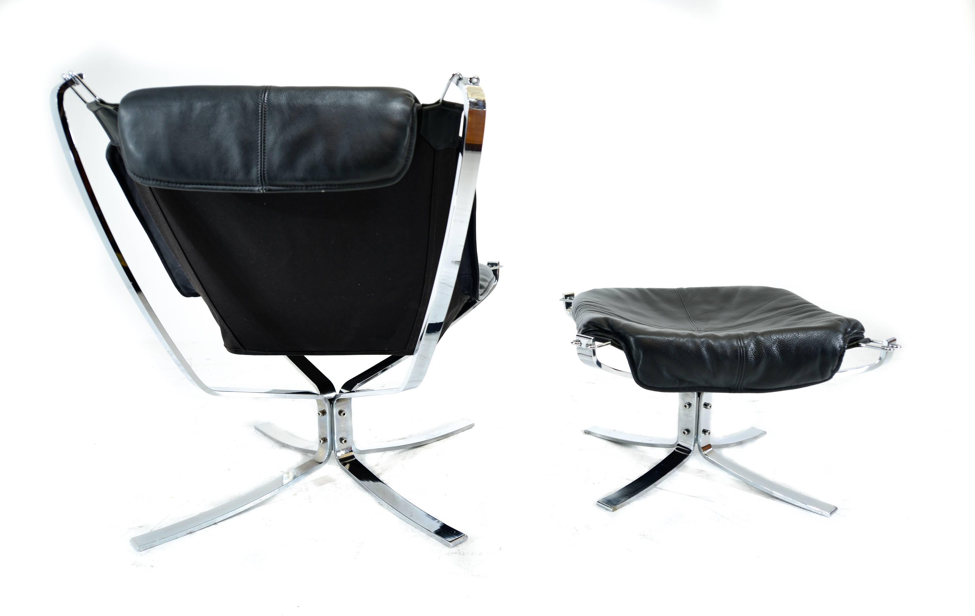 Sigurd Resell Falcon Chair with Ottoman 2