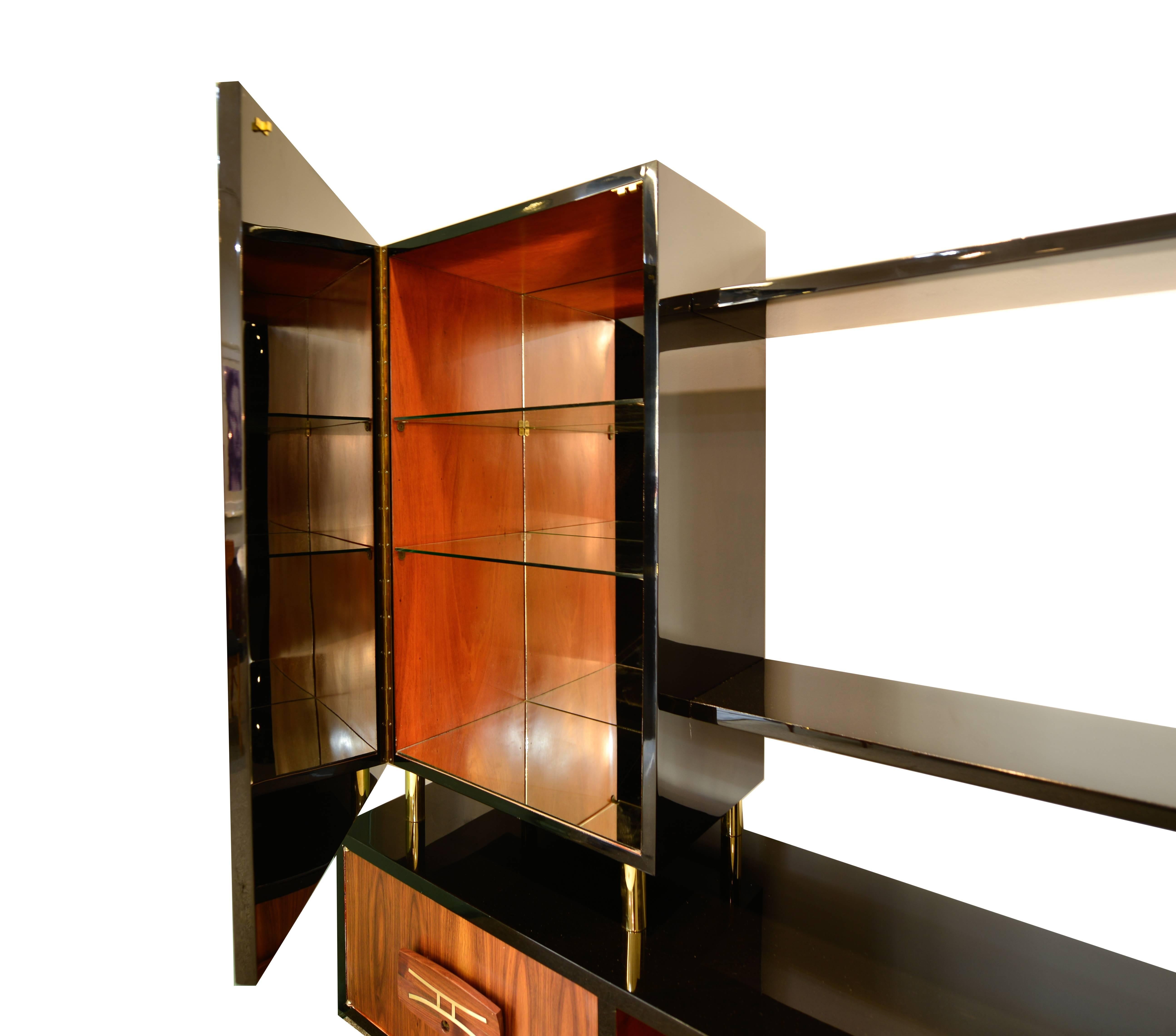 Mid-20th Century Frank Kyle Wall Unit Bookcase or Dry Bar