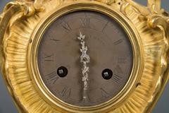 A Rare 18th Century Ormolu Desk Clock by Etienne Le Noir, Paris