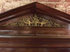 French Antique Ormolu Mounted Two-Piece Marble-Top Cabinet in the Empire Style