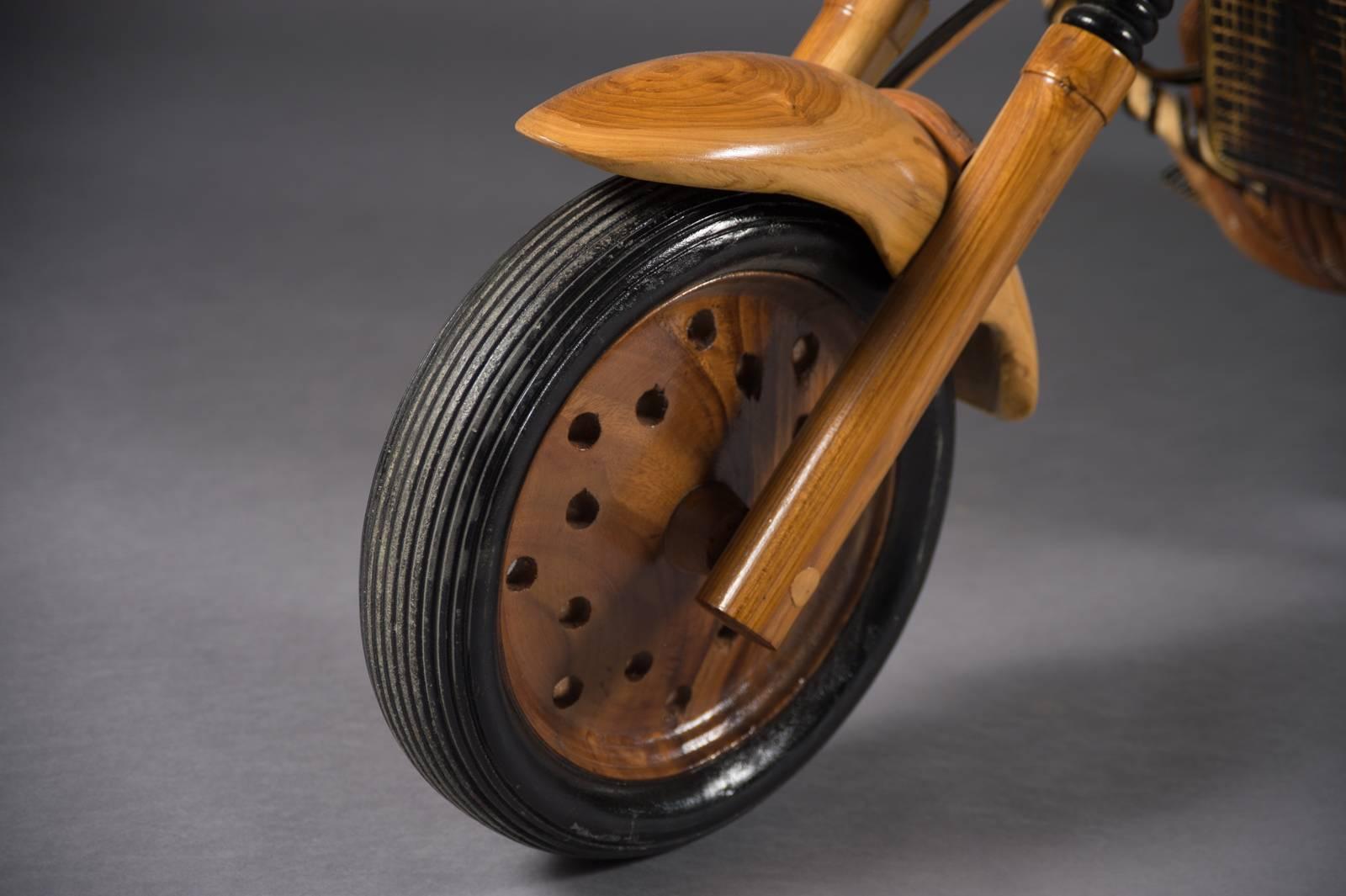 wooden harley davidson motorcycle