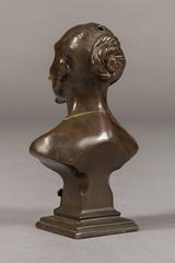 Rare French African Motif Patinated Bronze Cigar Lighter, circa 1900