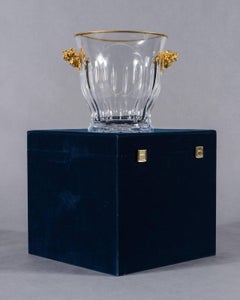 Cut Crystal and Gilt Bronze Mounted Bacchus, Tatianna Faberge Champagne Cooler