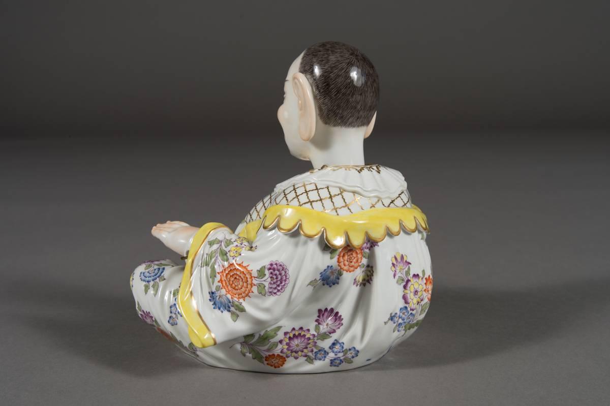 Figurine pagode en porcelaine de Meissen à tête articulée hochant Excellent état - En vente à Los Angeles, CA