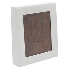 Picture Frame 8x10” in Quilted White Shagreen by R&Y Augousti