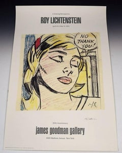 Signed Roy Lichtenstein Poster