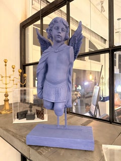 Sculpture de figure ailée vintage