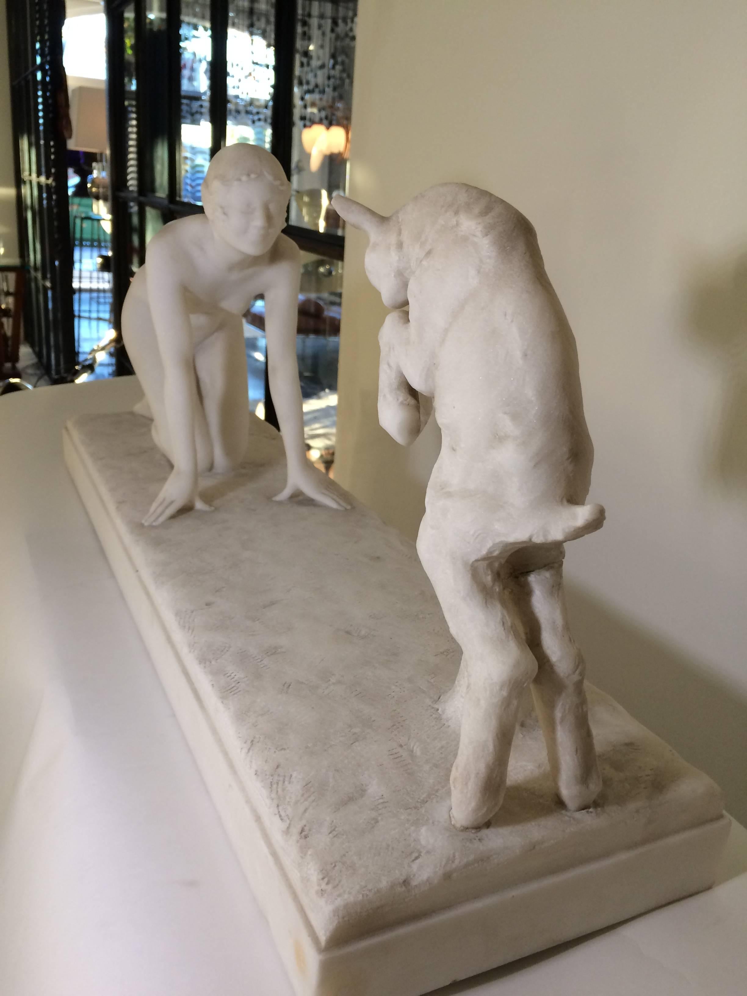 Marble Sculpture by Paul Silvestre 2