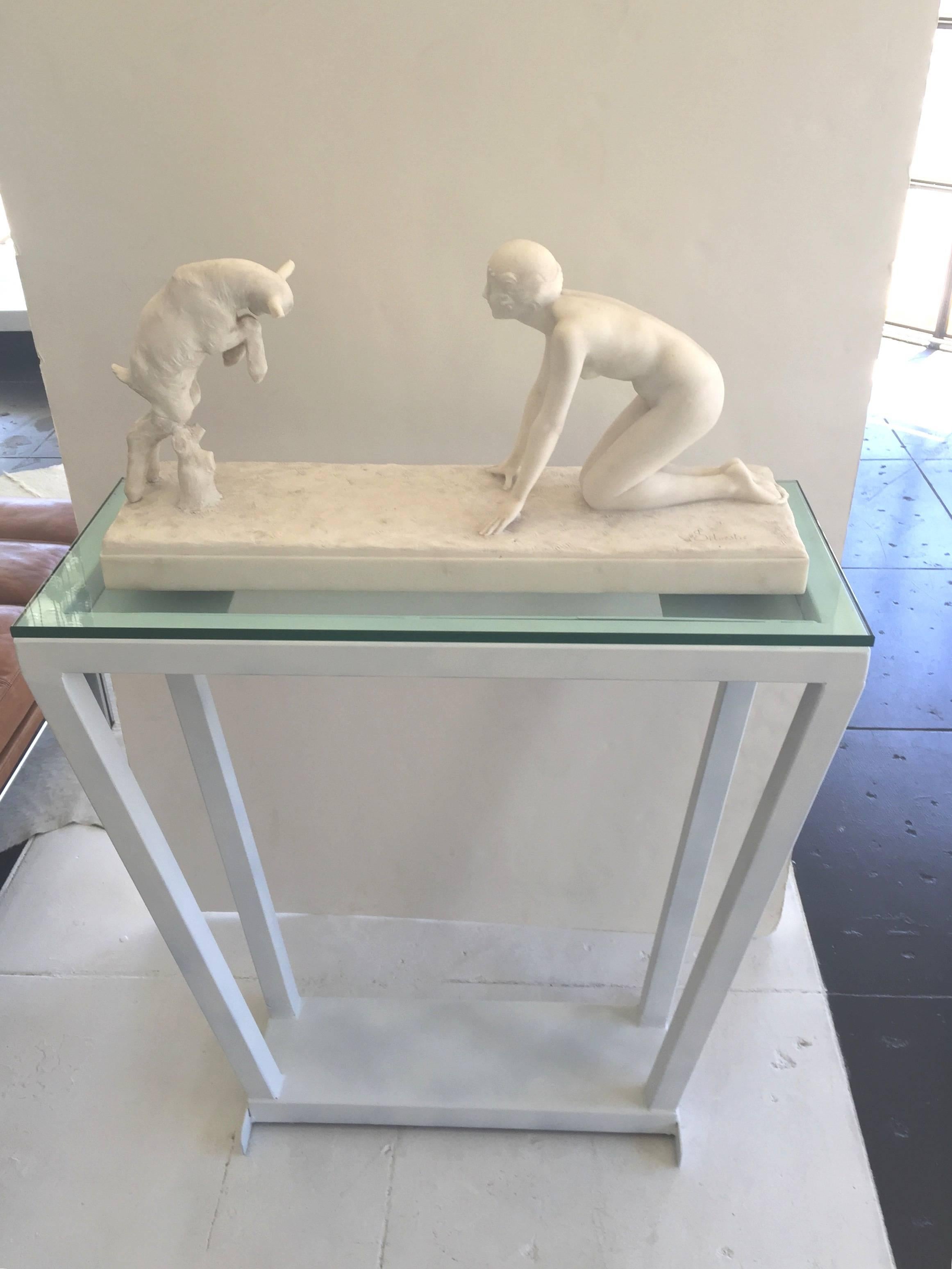 Marble Sculpture by Paul Silvestre In Excellent Condition In Los Angeles, CA