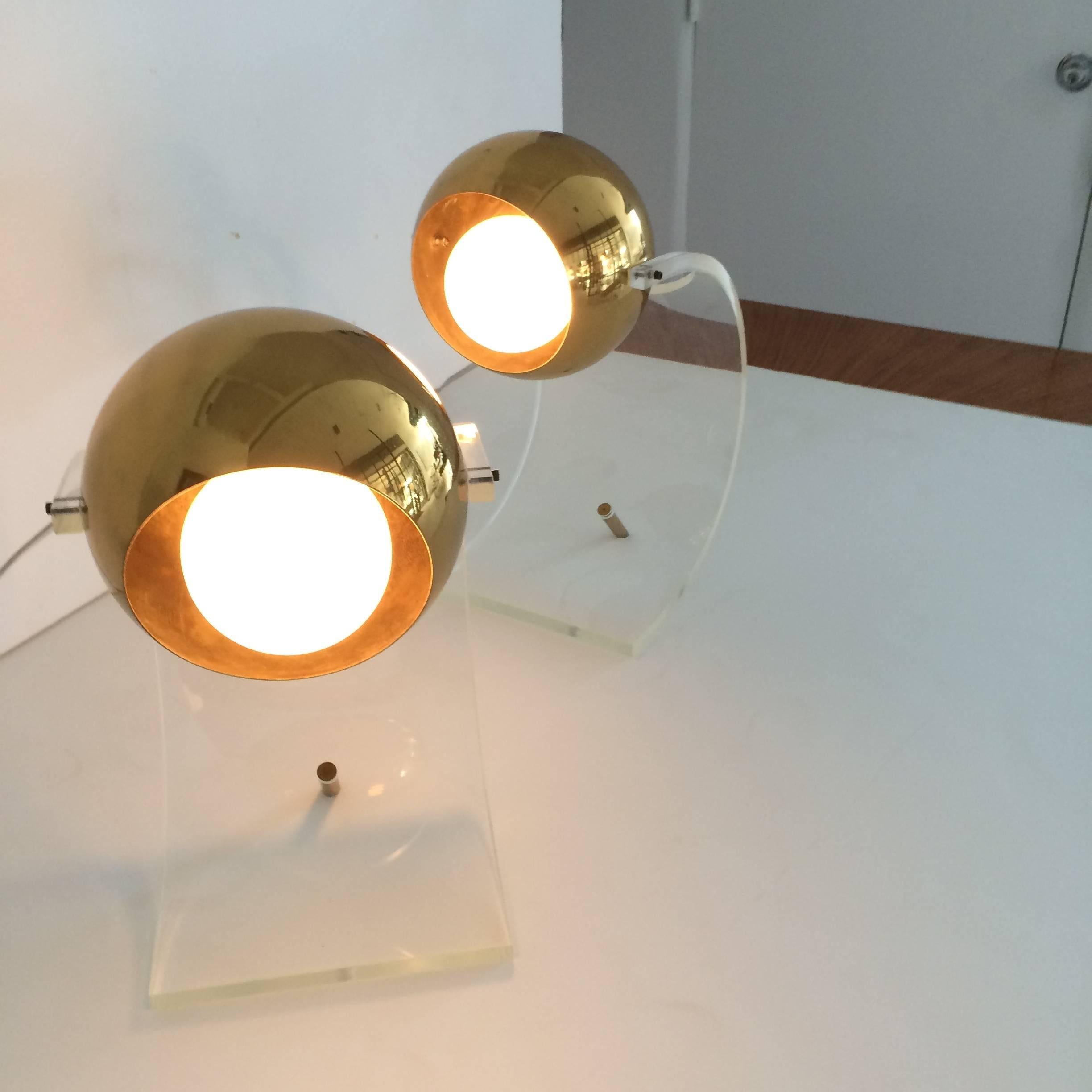 20th Century Rare Pair of Table Lamps by Robert Sonneman