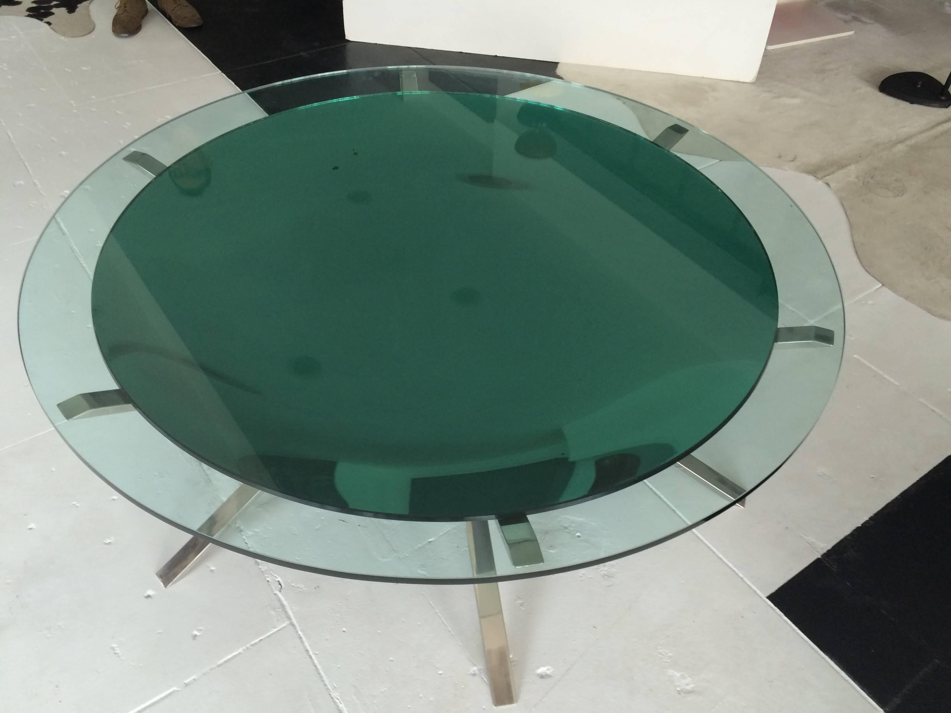 Italian Two-Layer Glass Coffee Table 2