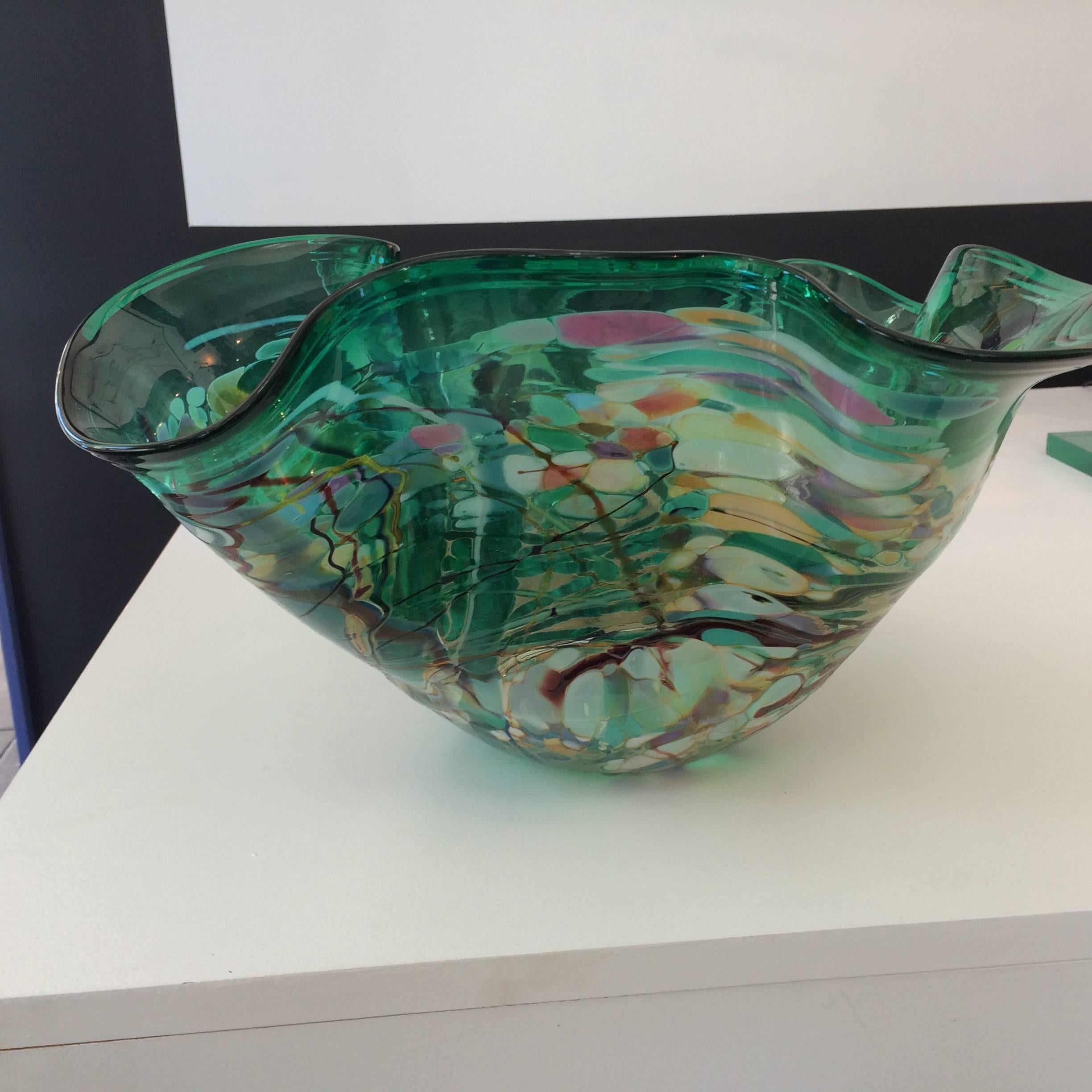 Murano Glass Bowl In Excellent Condition In Los Angeles, CA