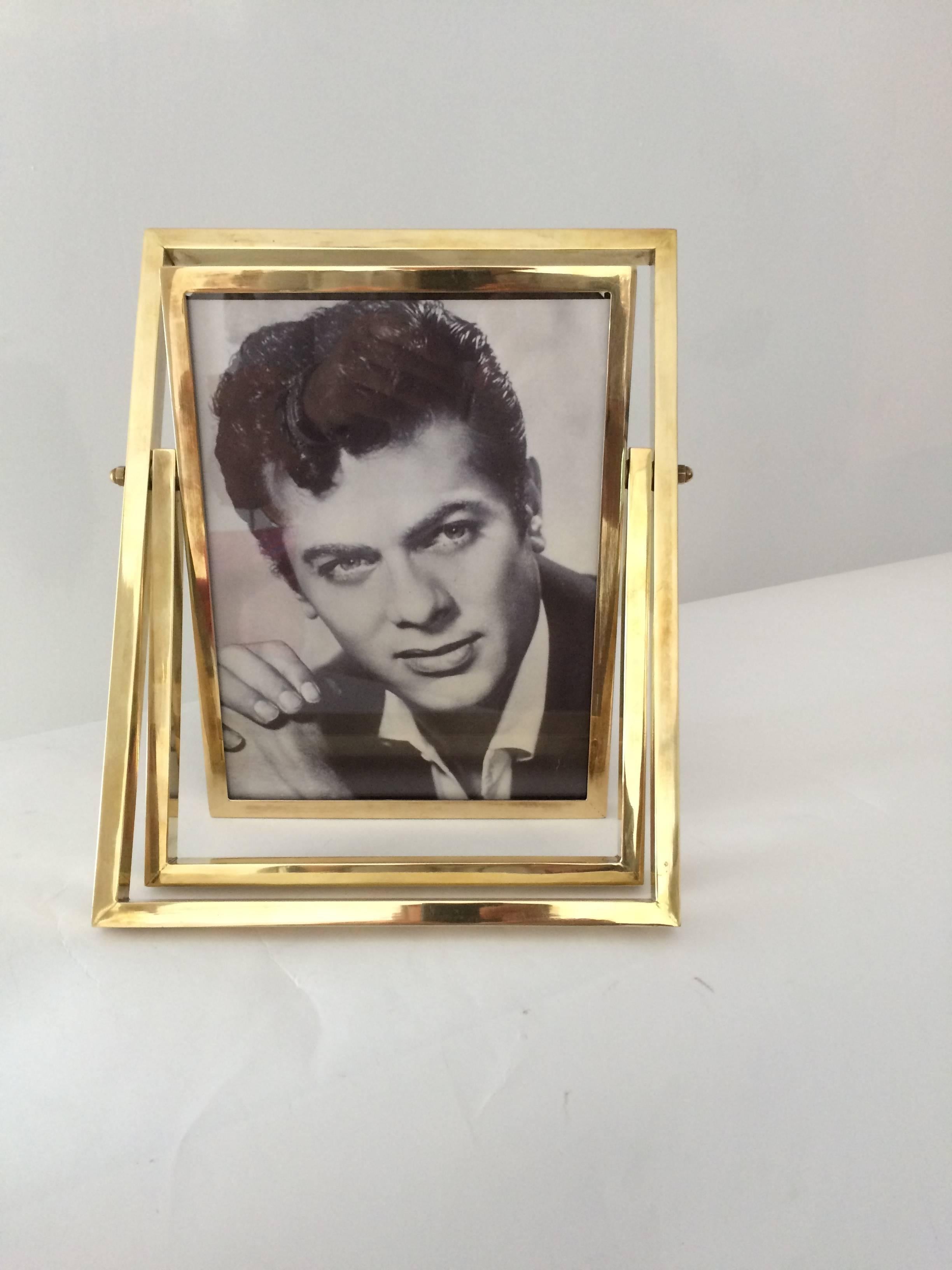French Brass Picture Frame, 1970s 1