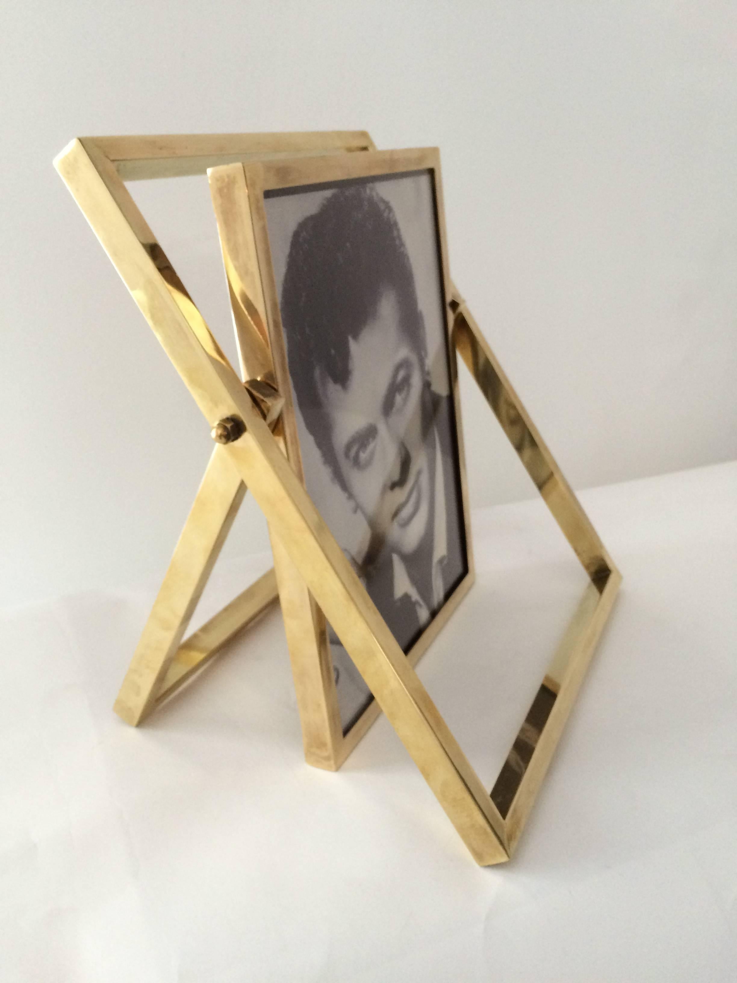 French Brass Picture Frame, 1970s 2