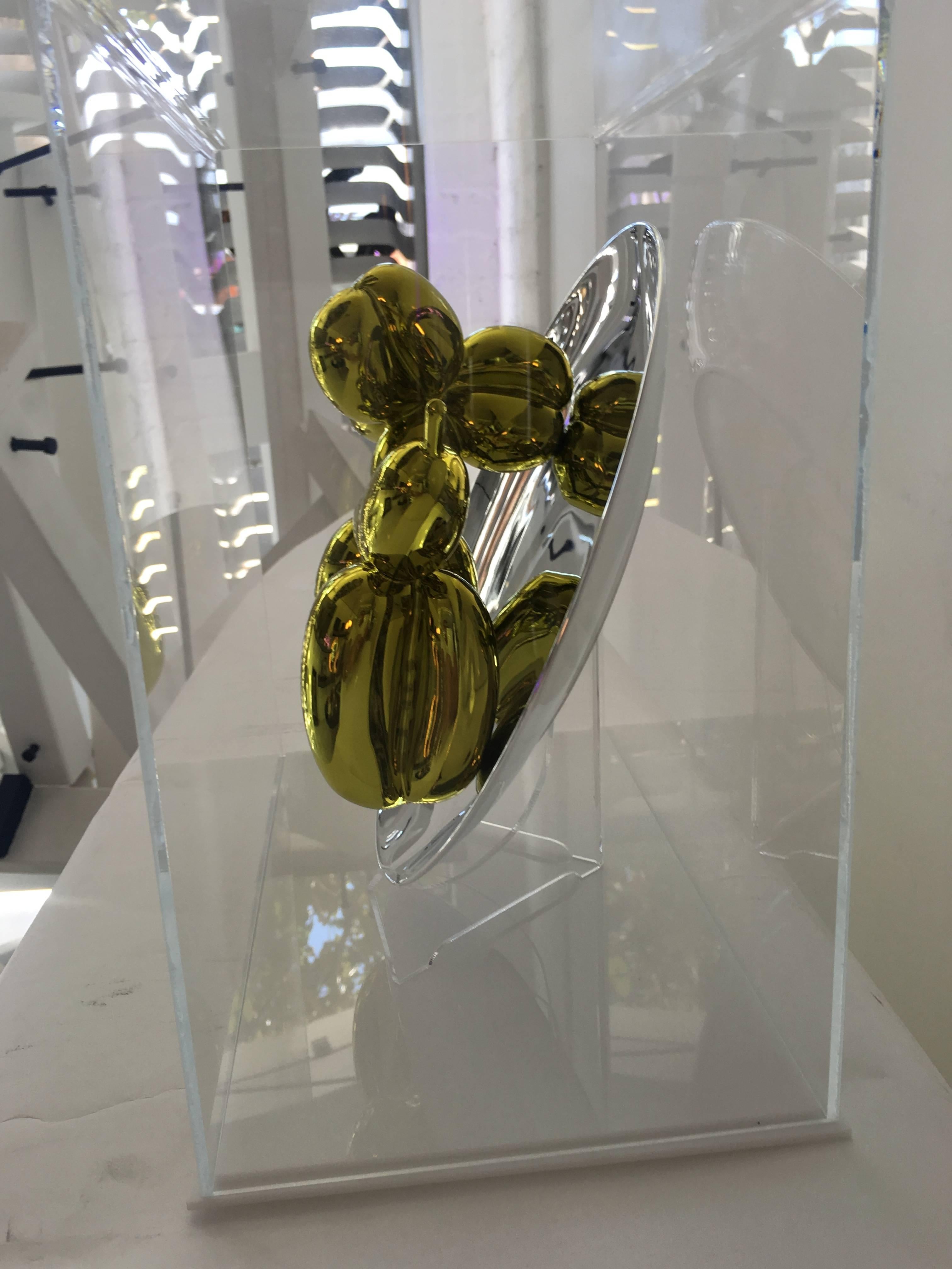 Jeff Koons Yellow Balloon Dog In Excellent Condition In Los Angeles, CA