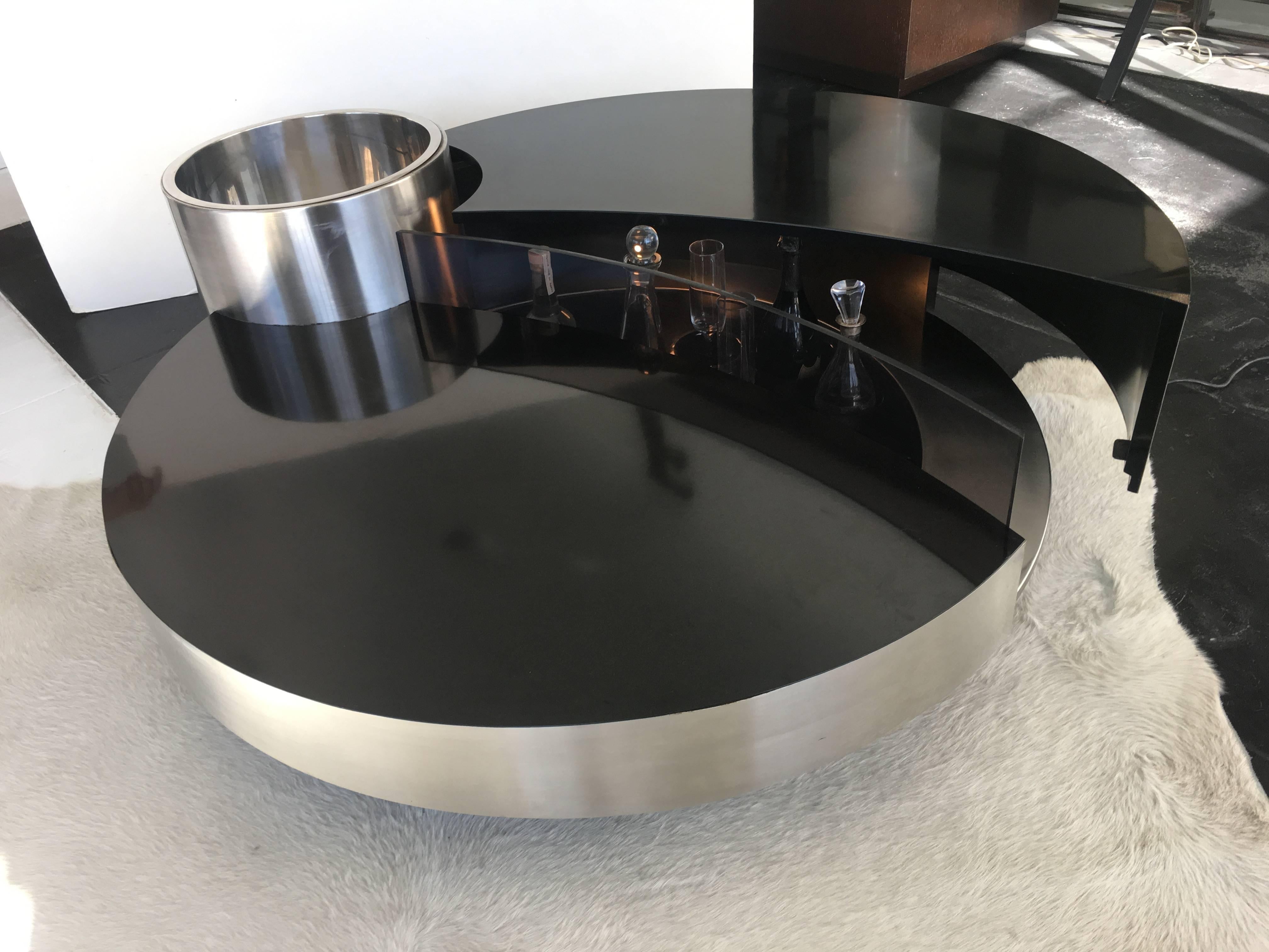 Willy Rizzo Bar Table In Excellent Condition In Los Angeles, CA