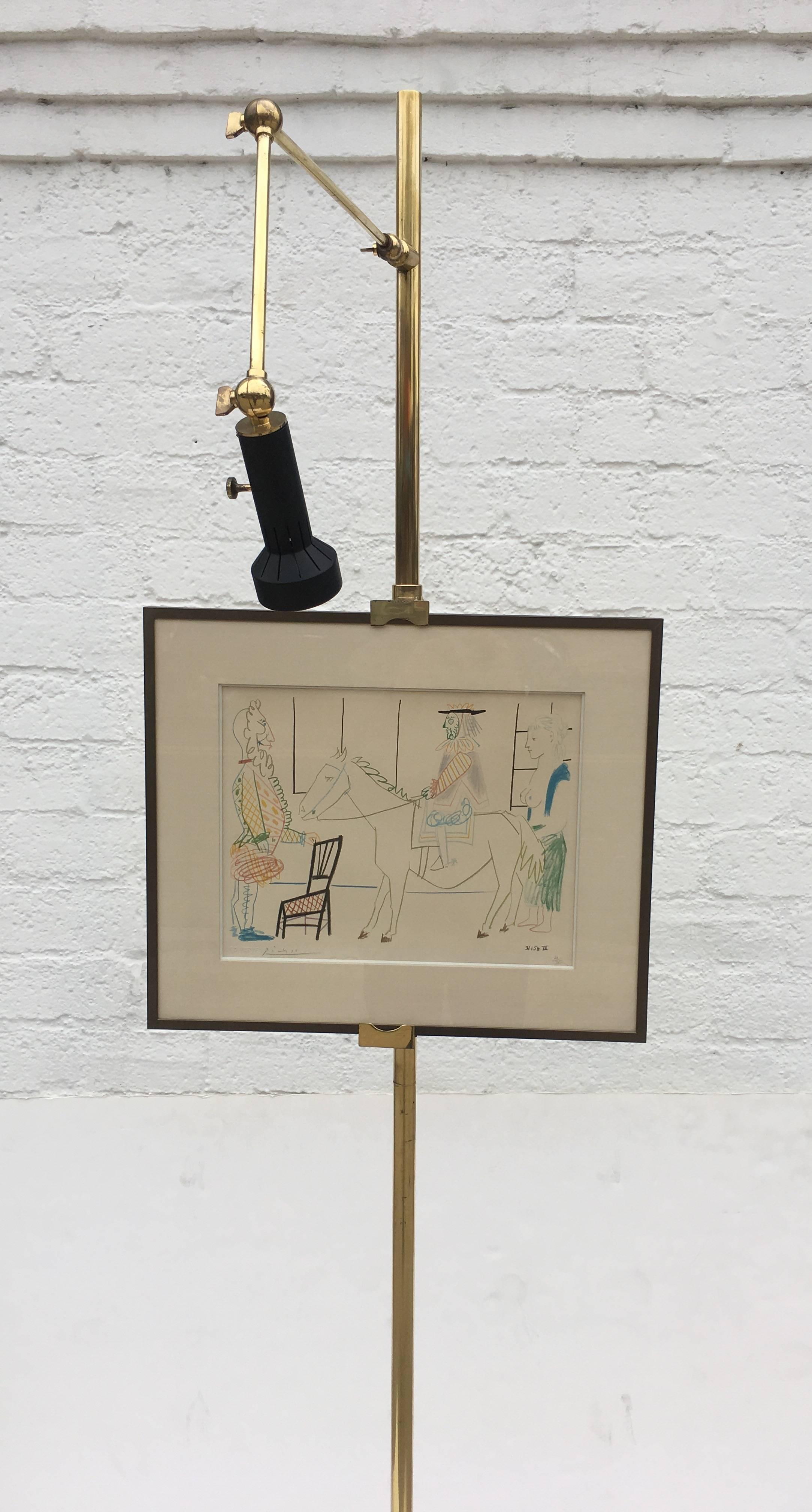 20th Century Arredoluce Adjustable Easel Floor Lamp