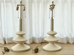 Paar Lampen im Ysl-Stil von Jacques Grange aus den 1970er Jahren nach Giacometti
