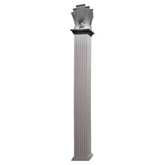 Colonne de décoration en bois massif blanc et ébène pour la décoration intérieure
